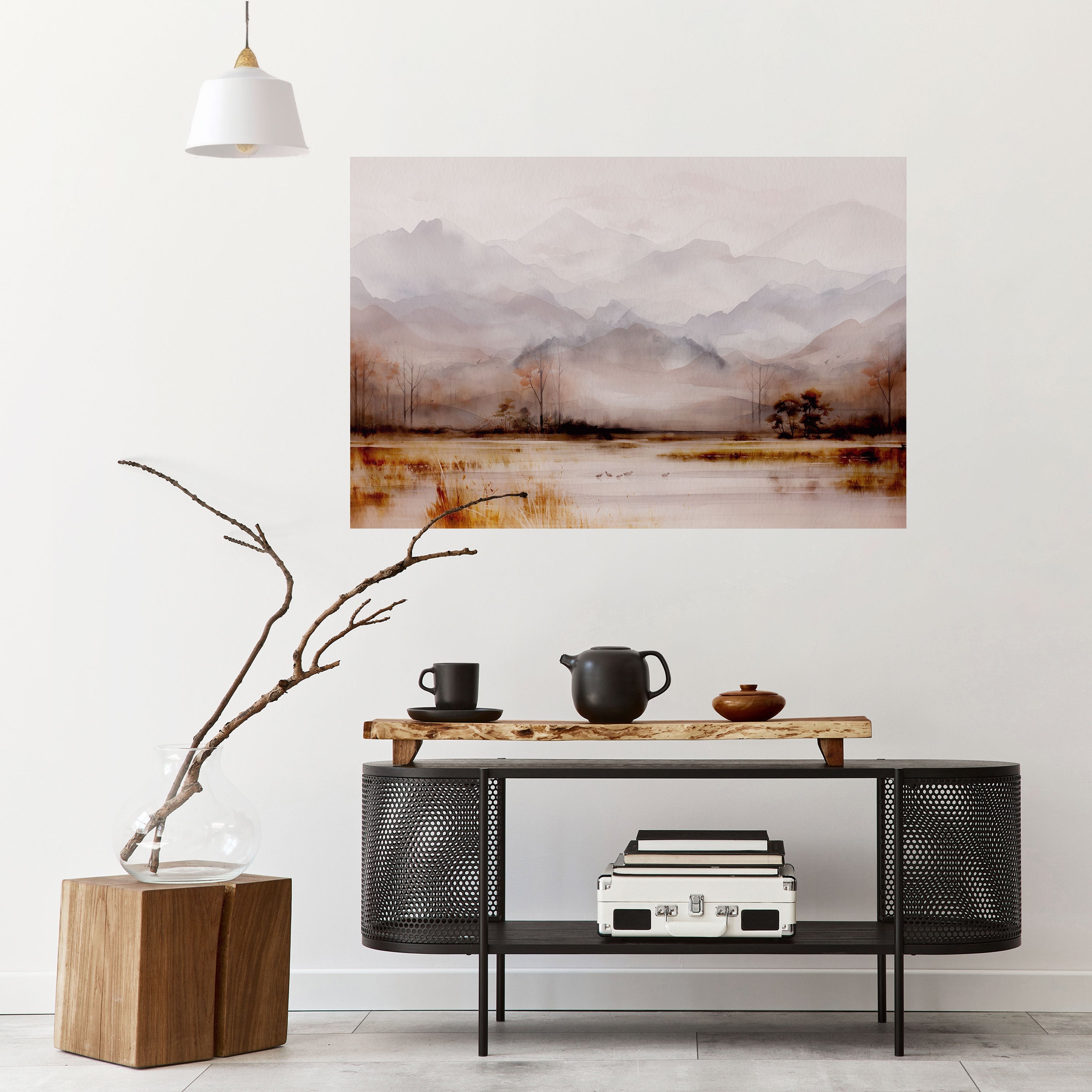 Affiche horizontale autocollante « MISTY HORIZONS » dévoilée