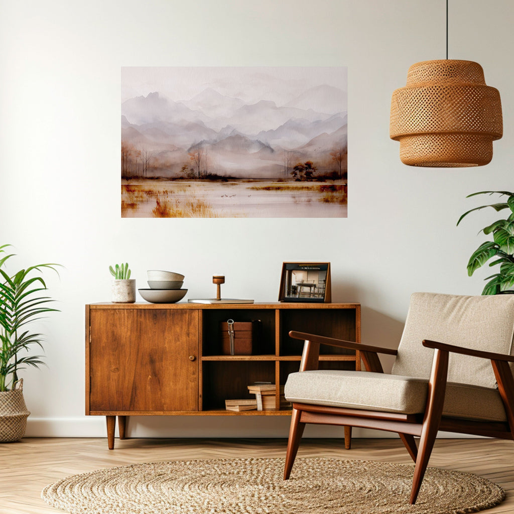 Affiche horizontale autocollante « MISTY HORIZONS » dévoilée