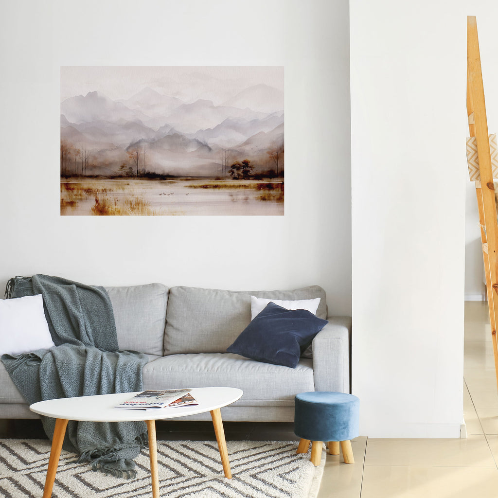 Affiche horizontale autocollante « MISTY HORIZONS » dévoilée