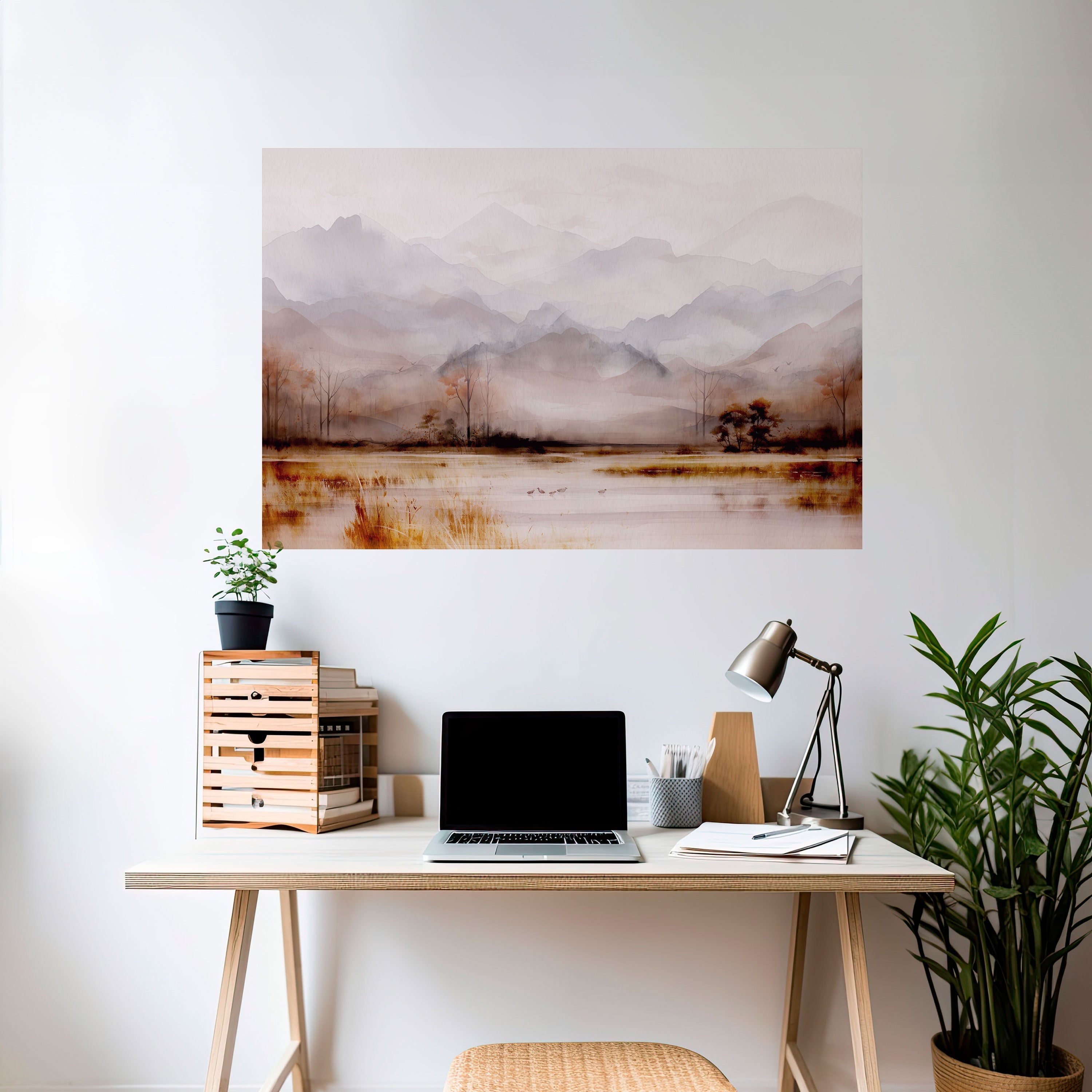 Affiche horizontale autocollante « MISTY HORIZONS » dévoilée