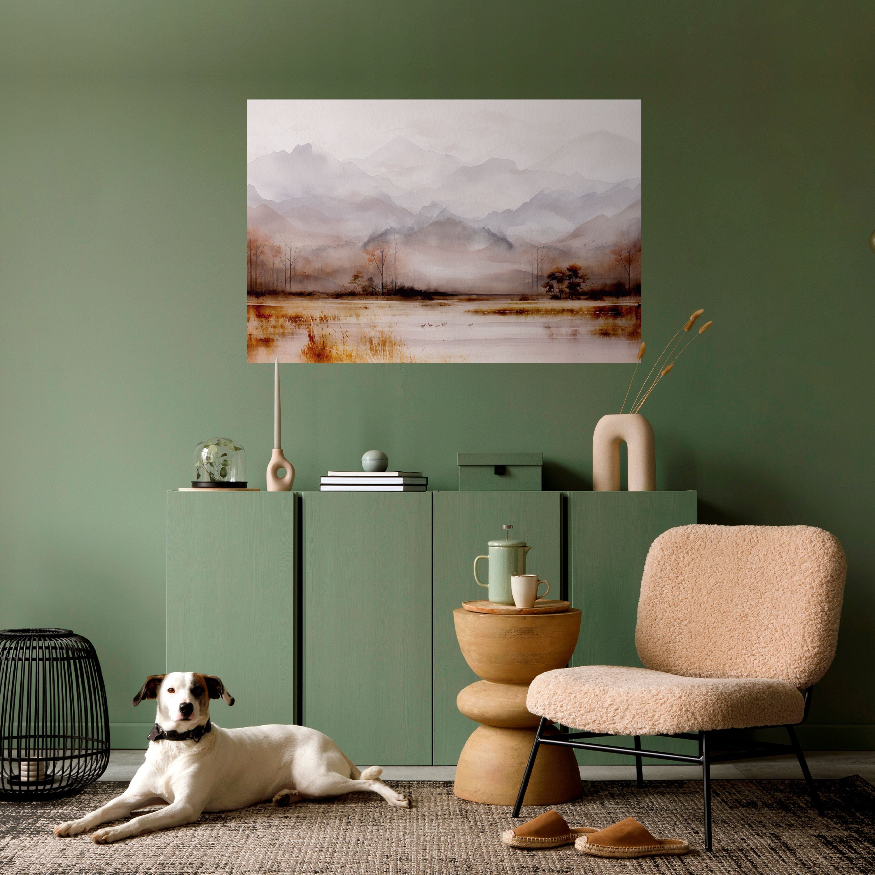 Affiche horizontale autocollante « MISTY HORIZONS » dévoilée