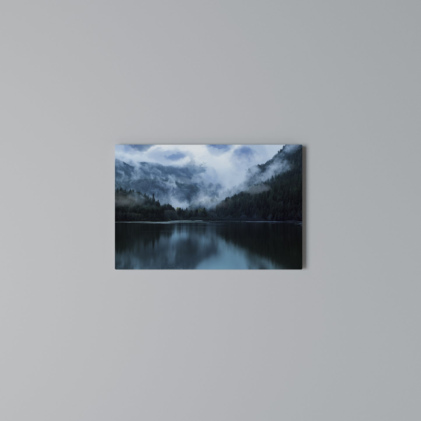 MYSTICAL MIST REFLECTIONS Horizontal Canvas Print