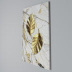 MARBLE MEETS NATURE Vertical Canvas Print