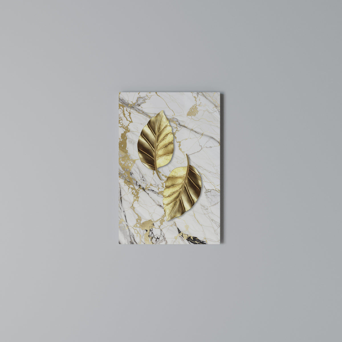 MARBLE MEETS NATURE Vertical Canvas Print