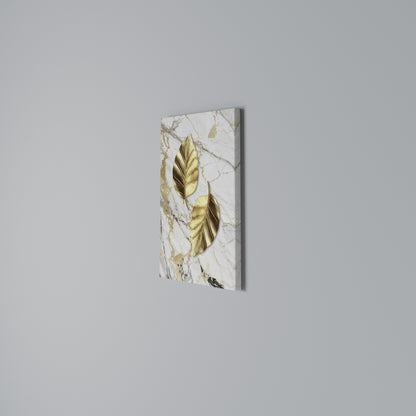 MARBLE MEETS NATURE Vertical Canvas Print