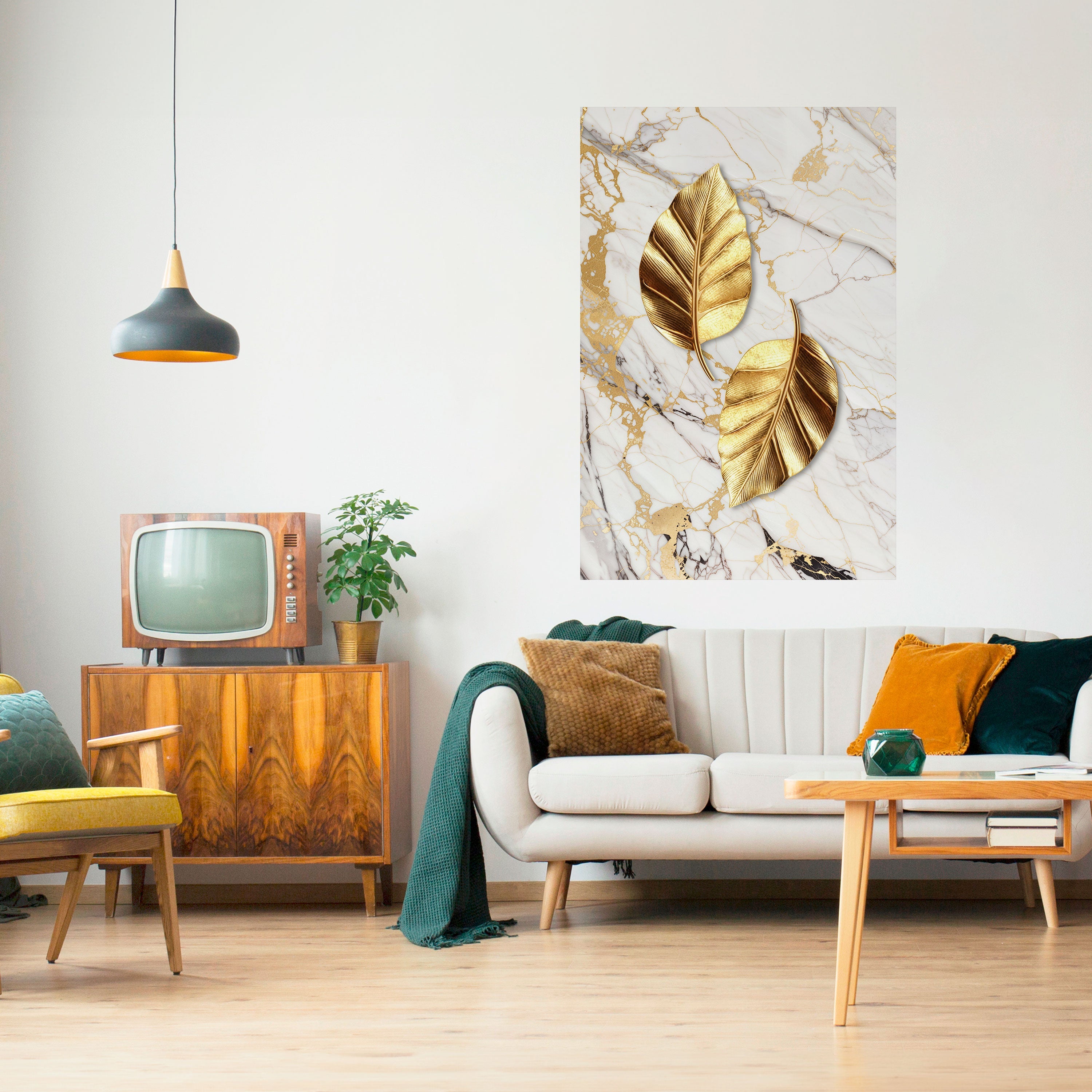 Affiche verticale autocollante « MARBRE RENCONTRE LA NATURE »