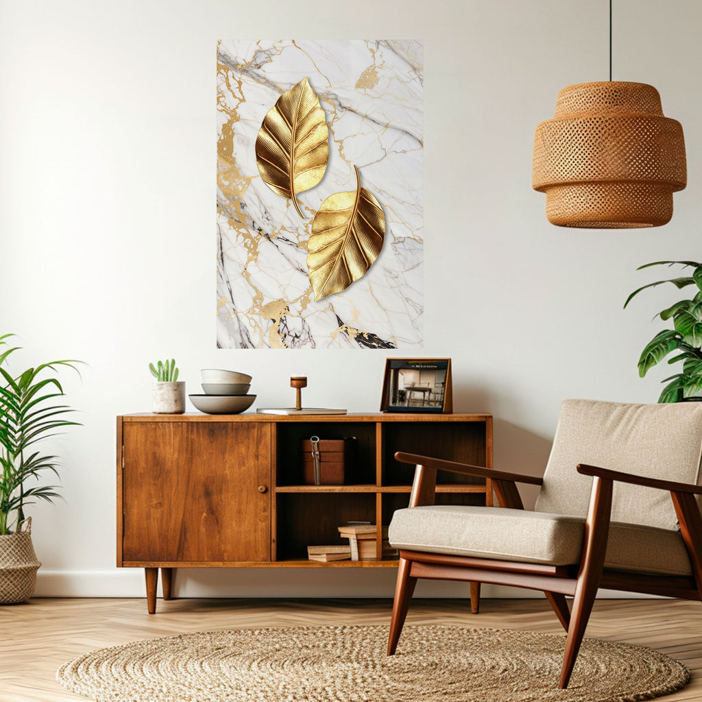 Affiche verticale autocollante « MARBRE RENCONTRE LA NATURE »