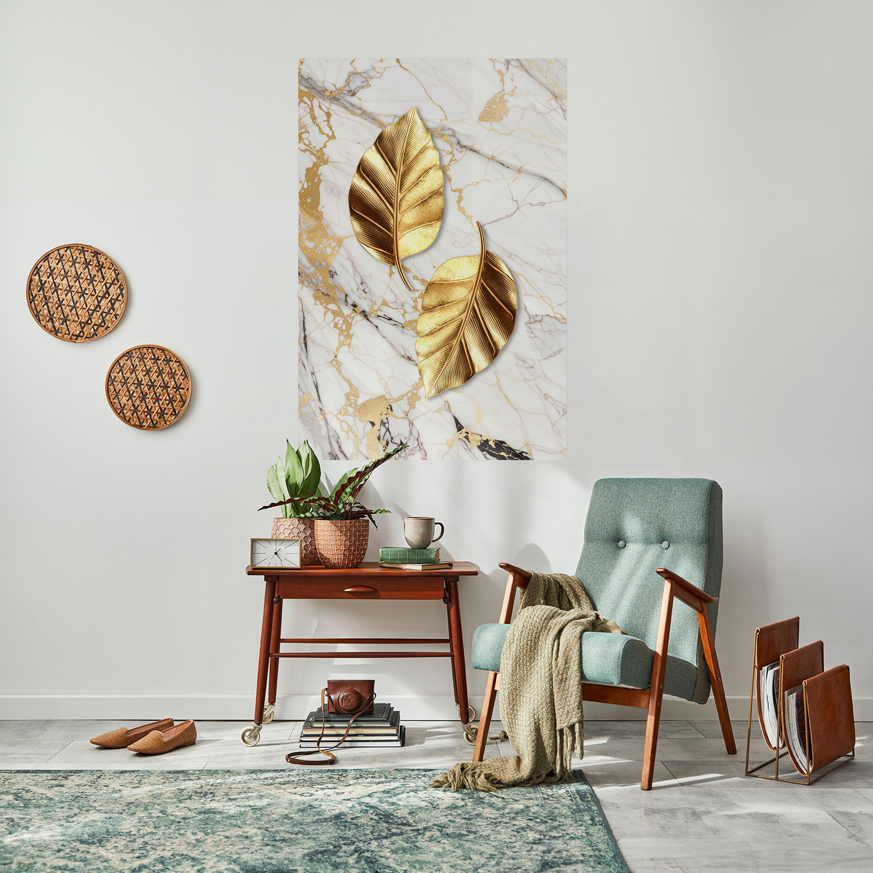 Affiche verticale autocollante « MARBRE RENCONTRE LA NATURE »