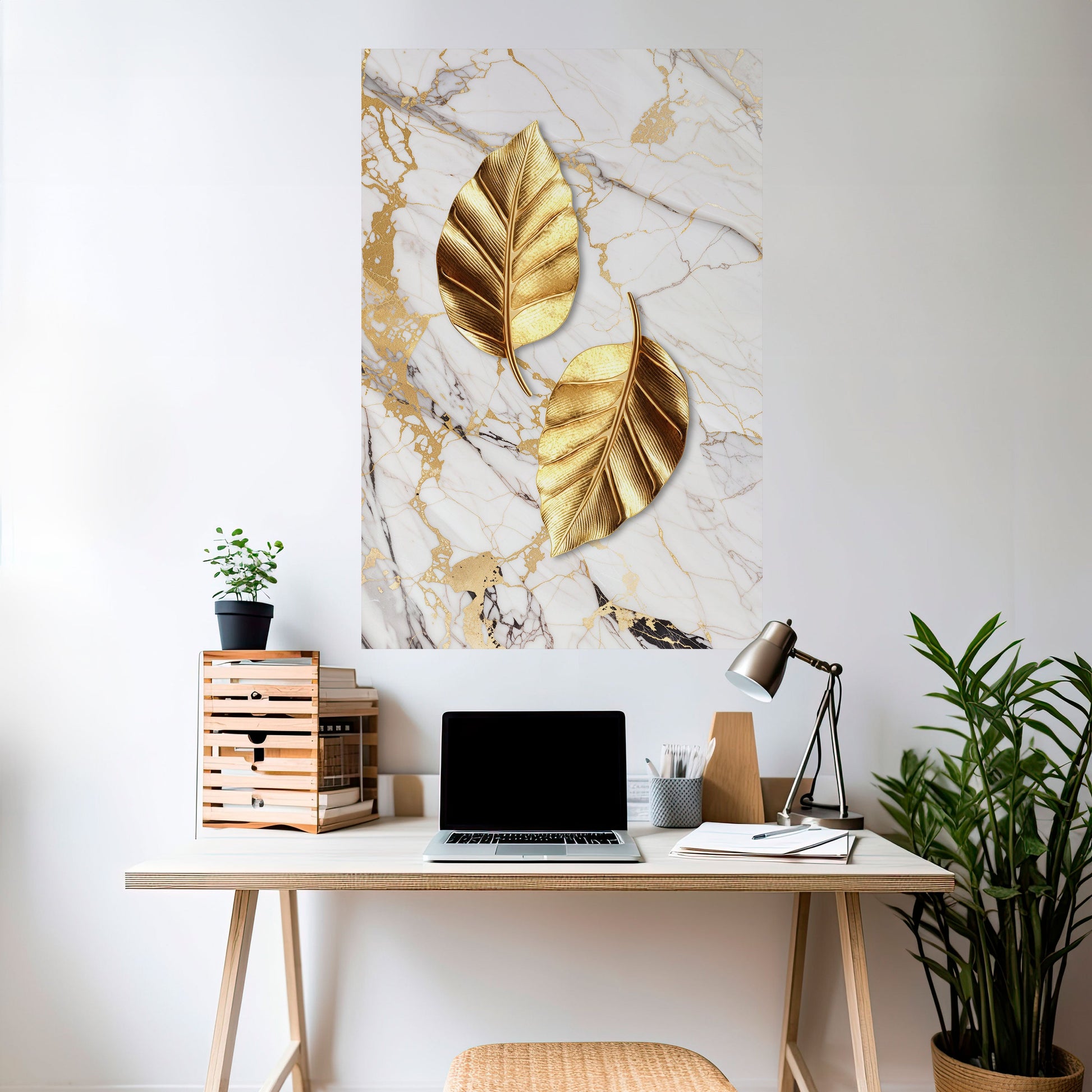 Affiche verticale autocollante « MARBRE RENCONTRE LA NATURE »