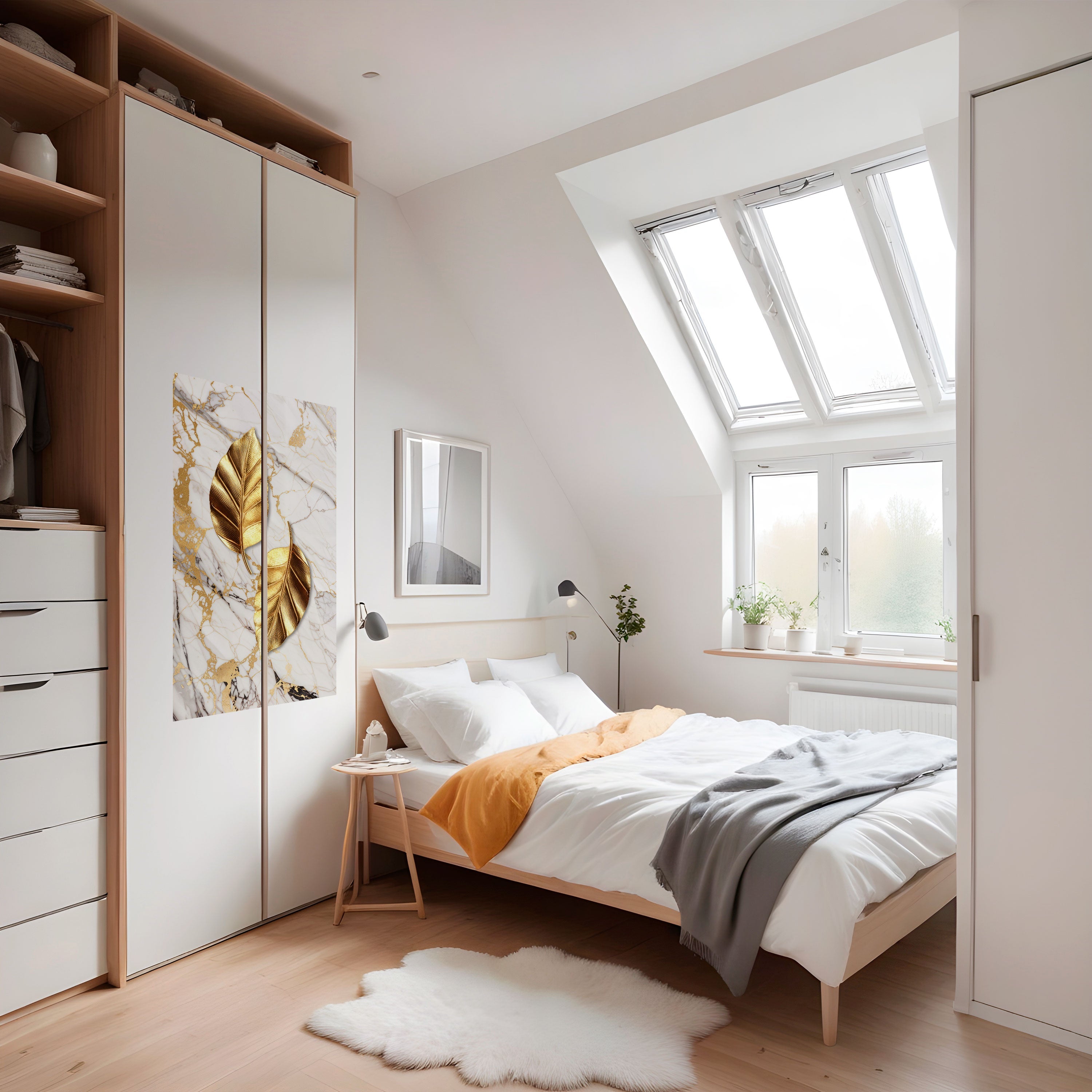 Affiche verticale autocollante « MARBRE RENCONTRE LA NATURE »