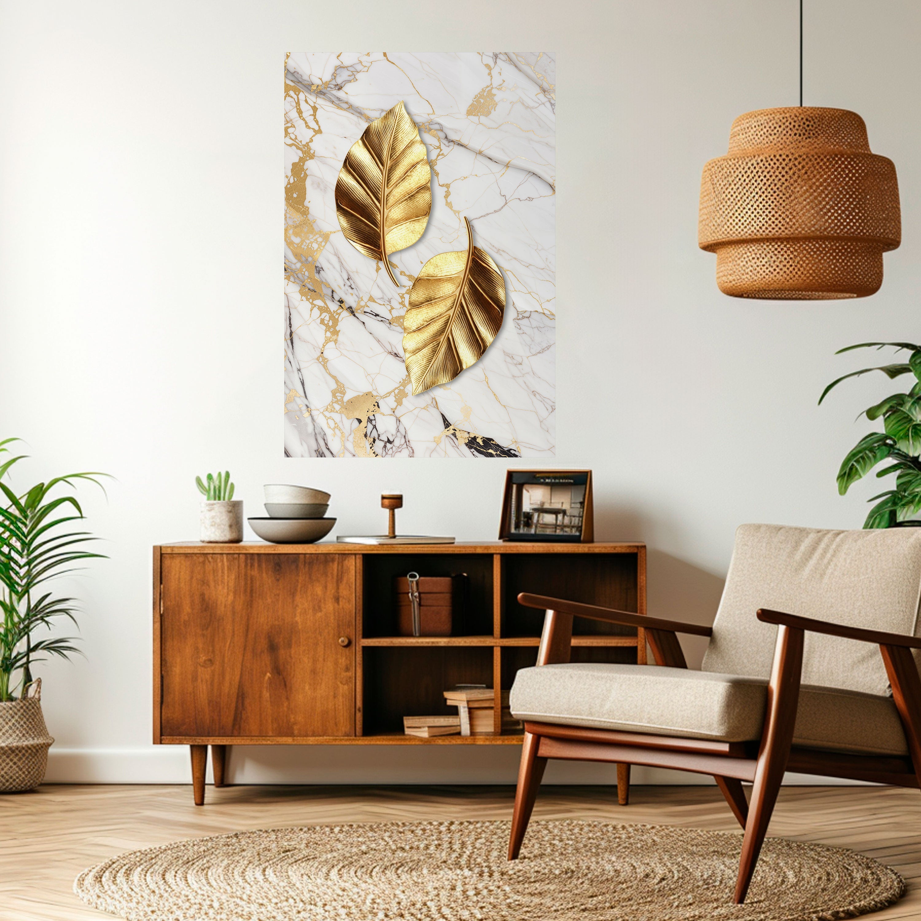 Affiche verticale autocollante « MARBRE RENCONTRE LA NATURE »