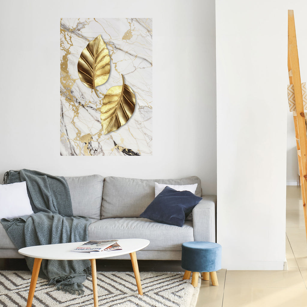 Affiche verticale autocollante « MARBRE RENCONTRE LA NATURE »