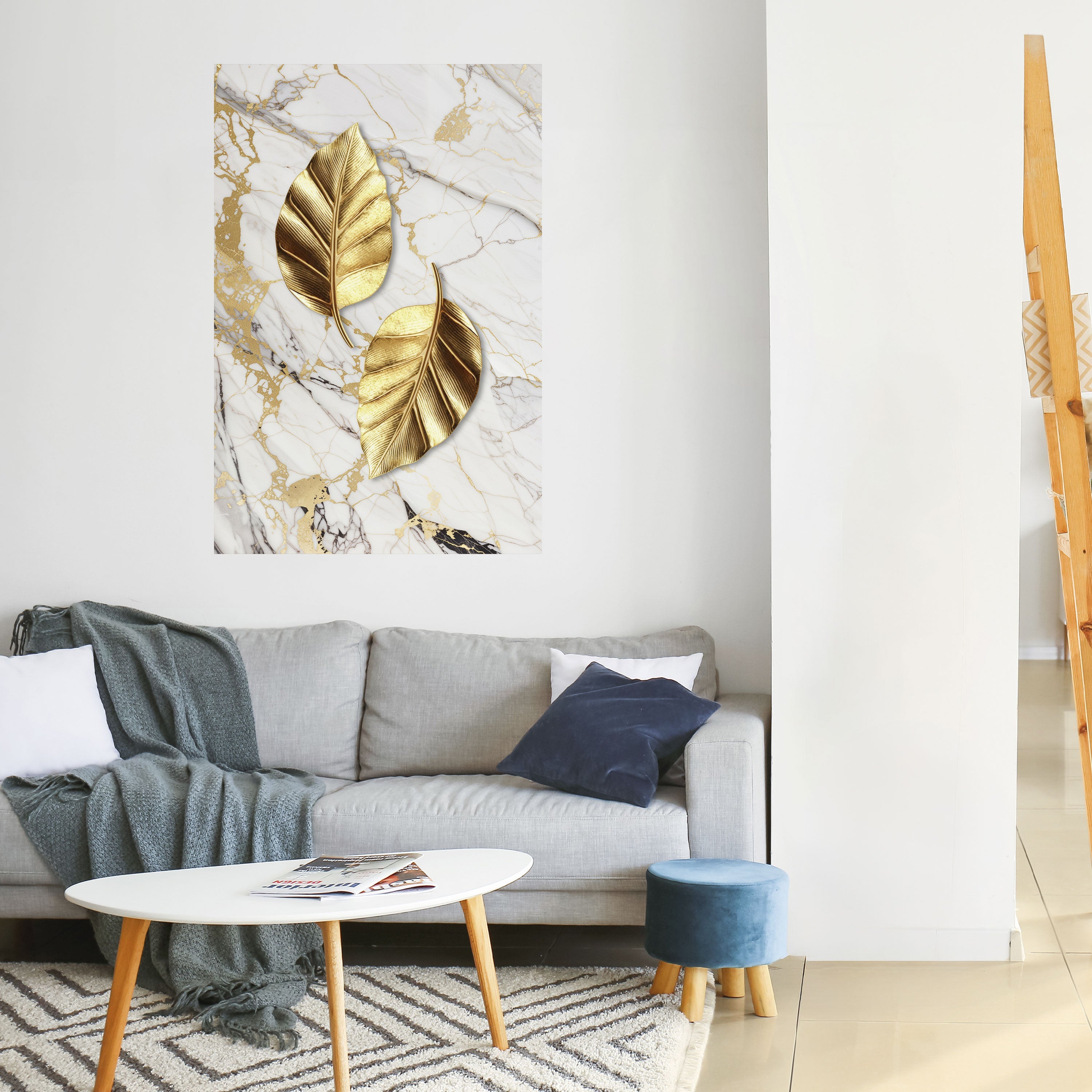 Affiche verticale autocollante « MARBRE RENCONTRE LA NATURE »