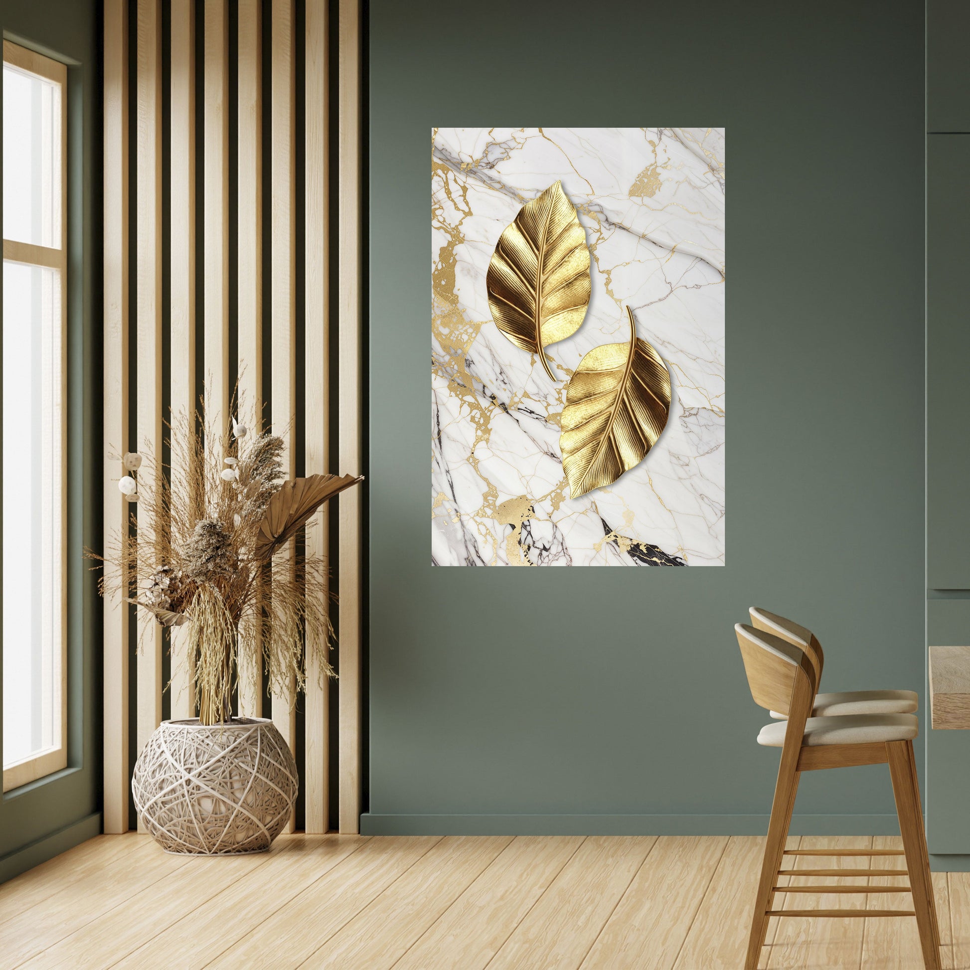 Affiche verticale autocollante « MARBRE RENCONTRE LA NATURE »