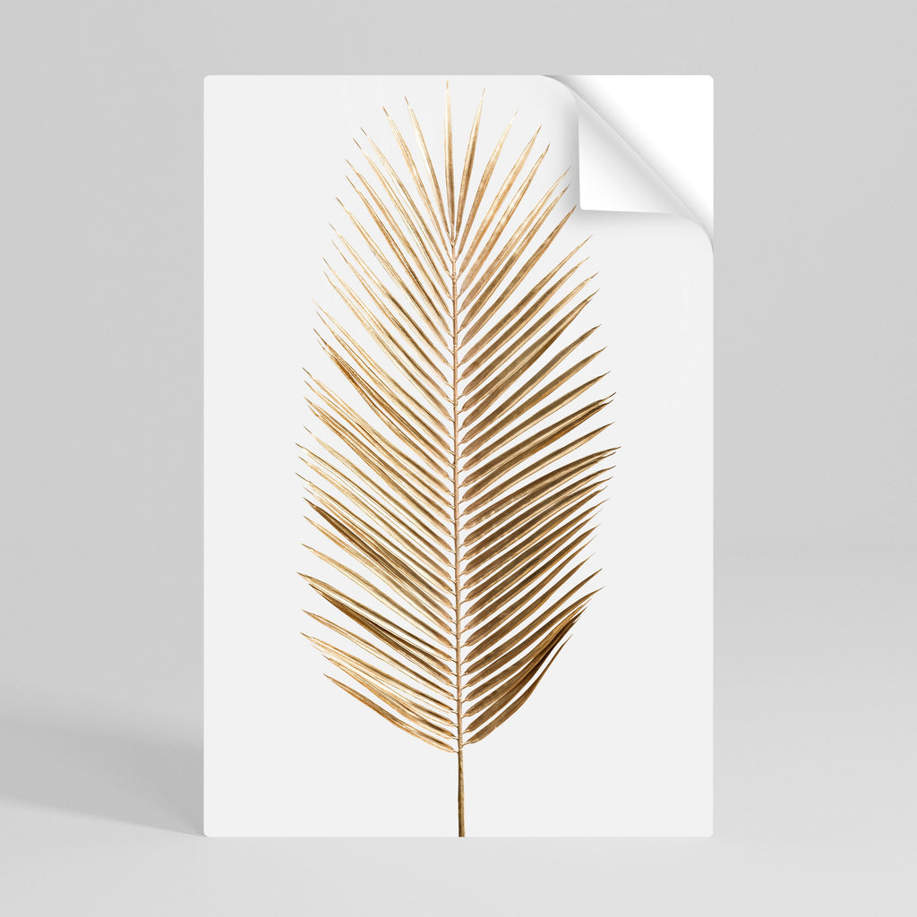 Affiche verticale autocollante GOLDEN PALM ELEGANCE