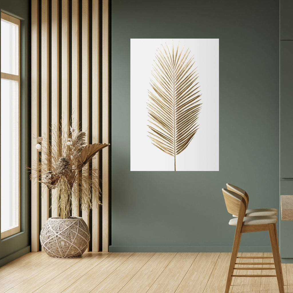 Affiche verticale autocollante GOLDEN PALM ELEGANCE
