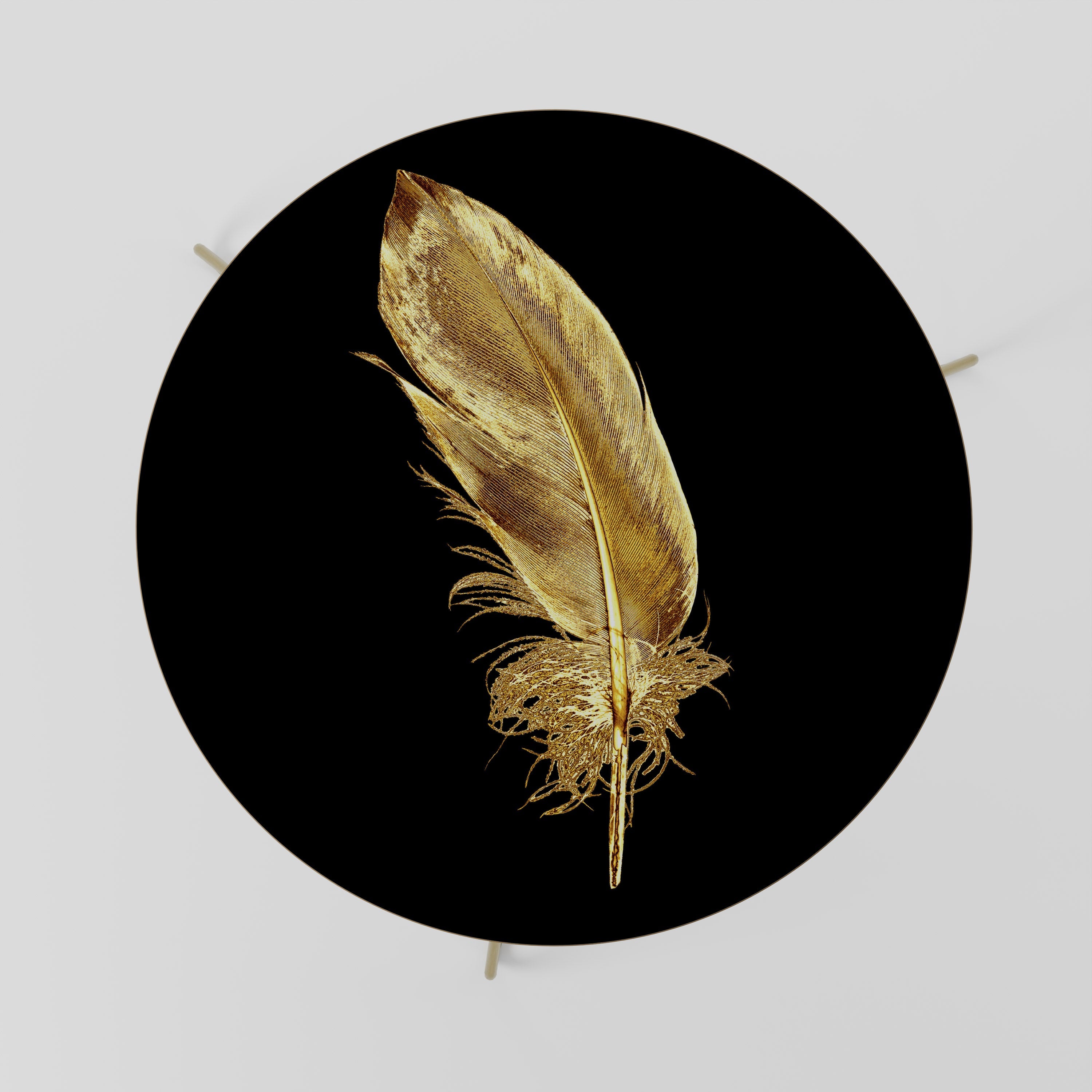 Table basse GRACE SHIMMERING FEATHER 69