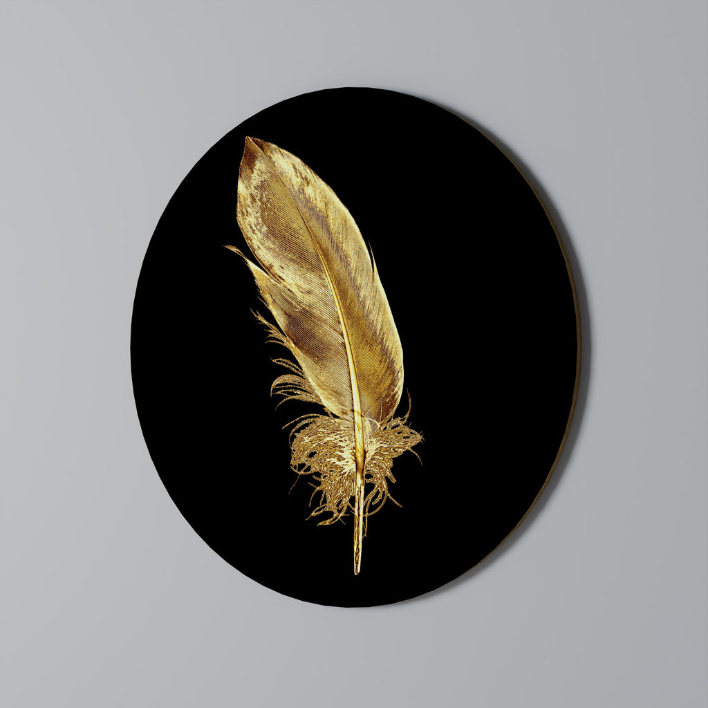 Décoration murale ronde GRACE PLUME CHATOYANTE