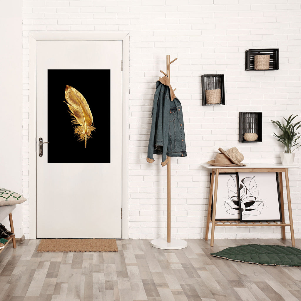 Affiche verticale autocollante « SHIMMERING FEATHER GRACE »