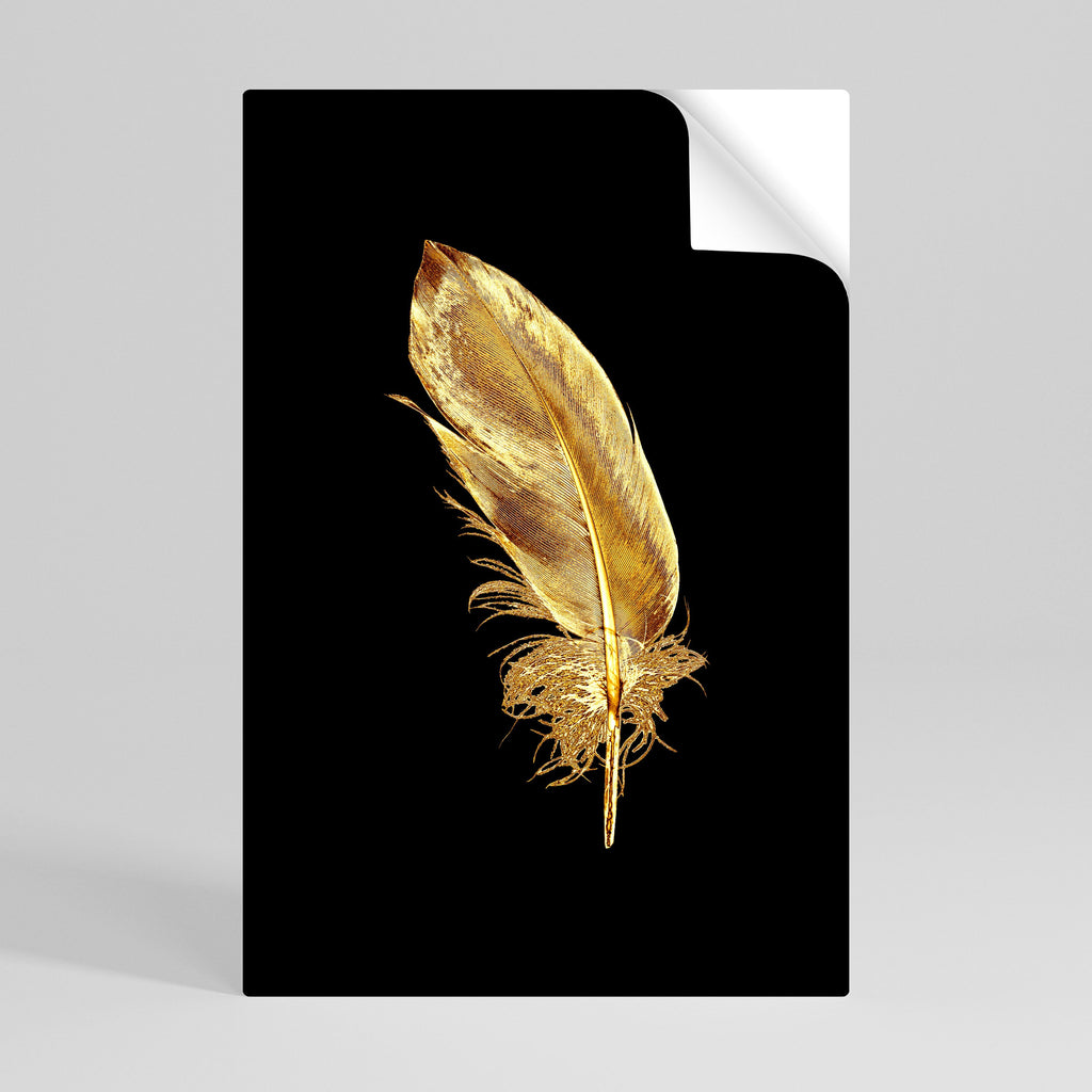 Affiche verticale autocollante « SHIMMERING FEATHER GRACE »