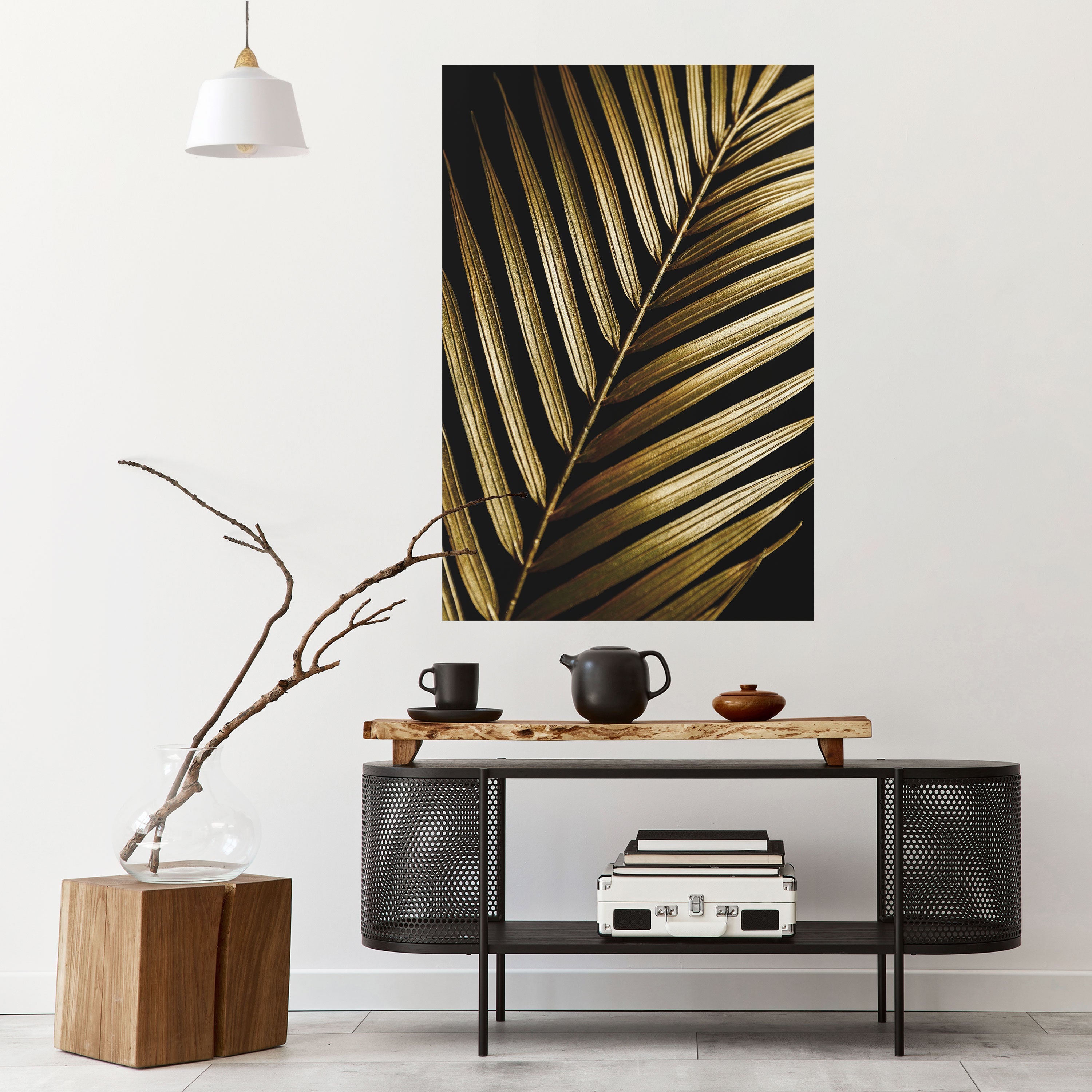 Affiche verticale autocollante TWILIGHT PALM LIGHT