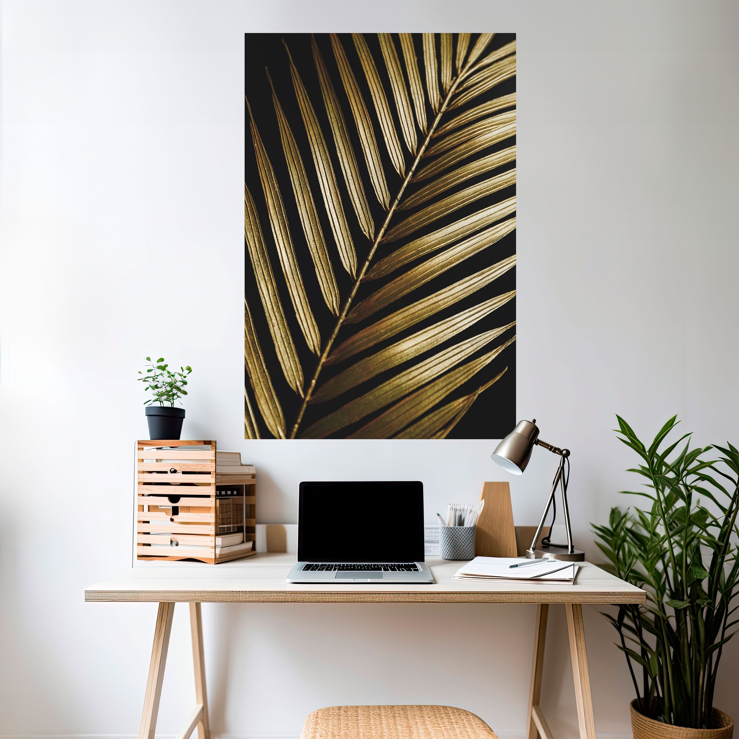 Affiche verticale autocollante TWILIGHT PALM LIGHT