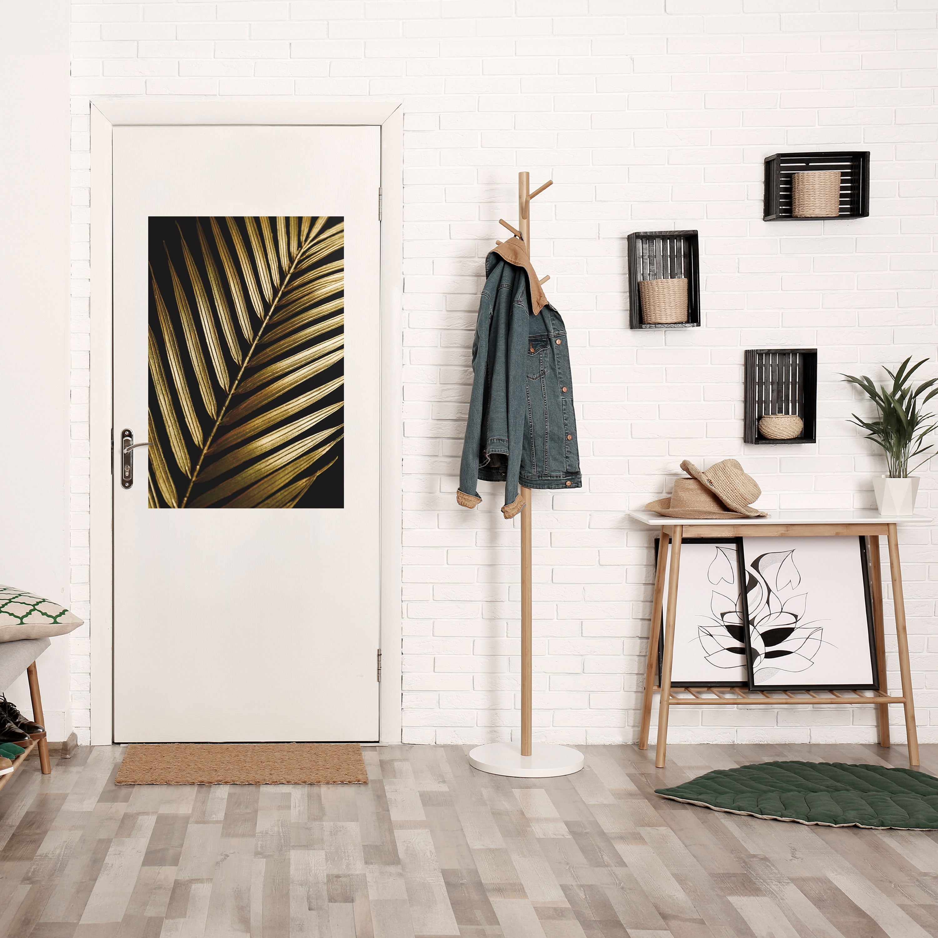 Affiche verticale autocollante TWILIGHT PALM LIGHT