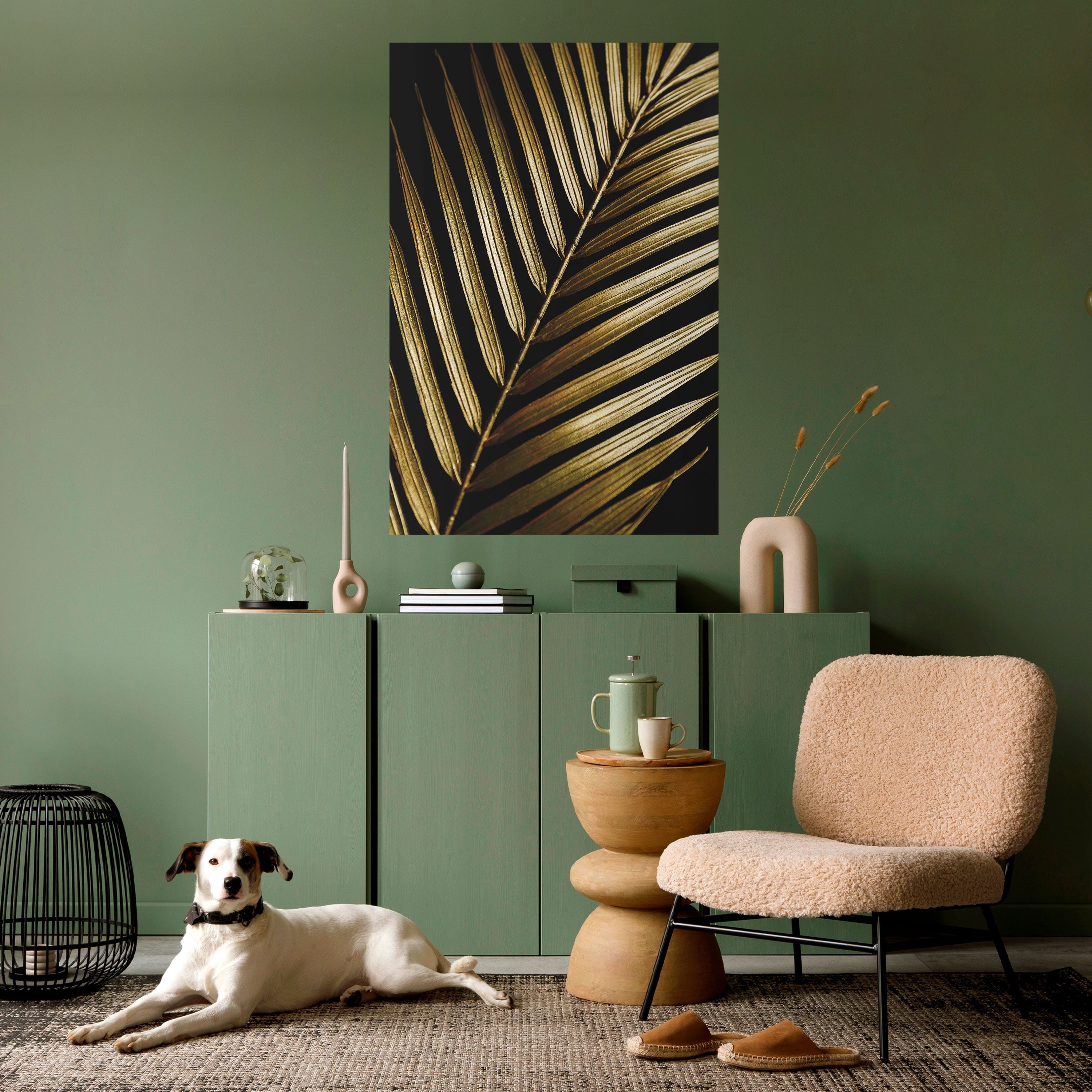 Affiche verticale autocollante TWILIGHT PALM LIGHT