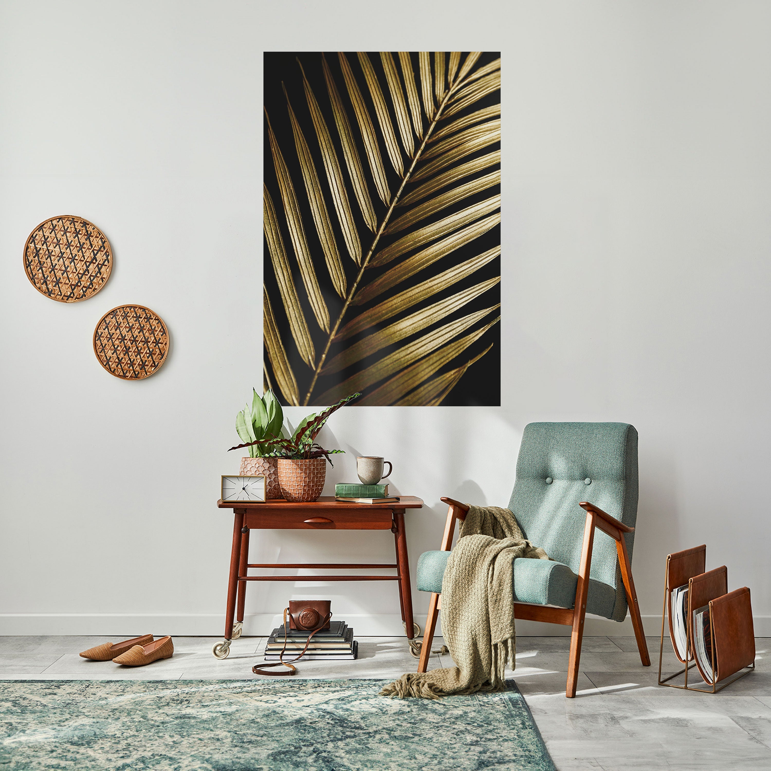 Affiche verticale autocollante TWILIGHT PALM LIGHT