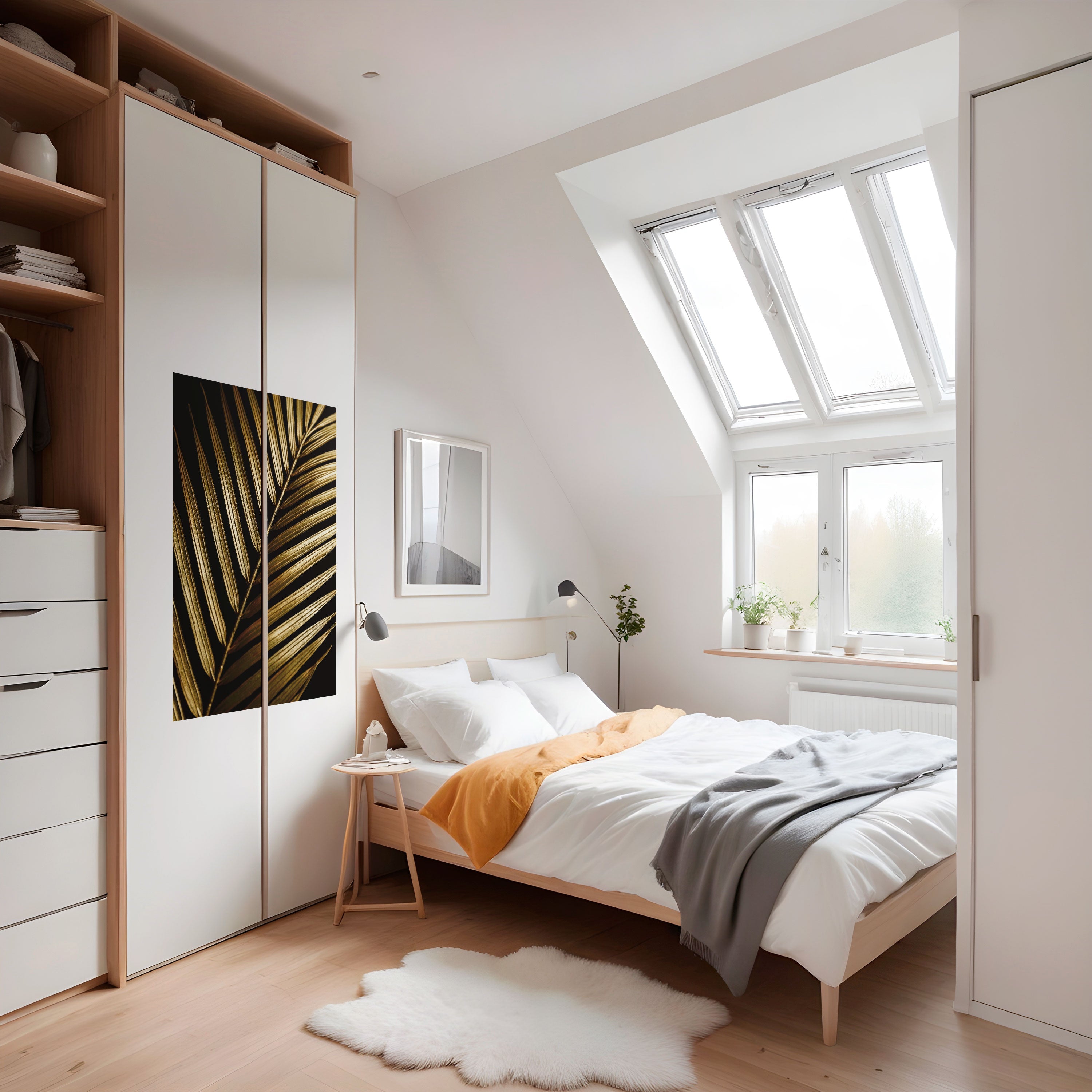 Affiche verticale autocollante TWILIGHT PALM LIGHT