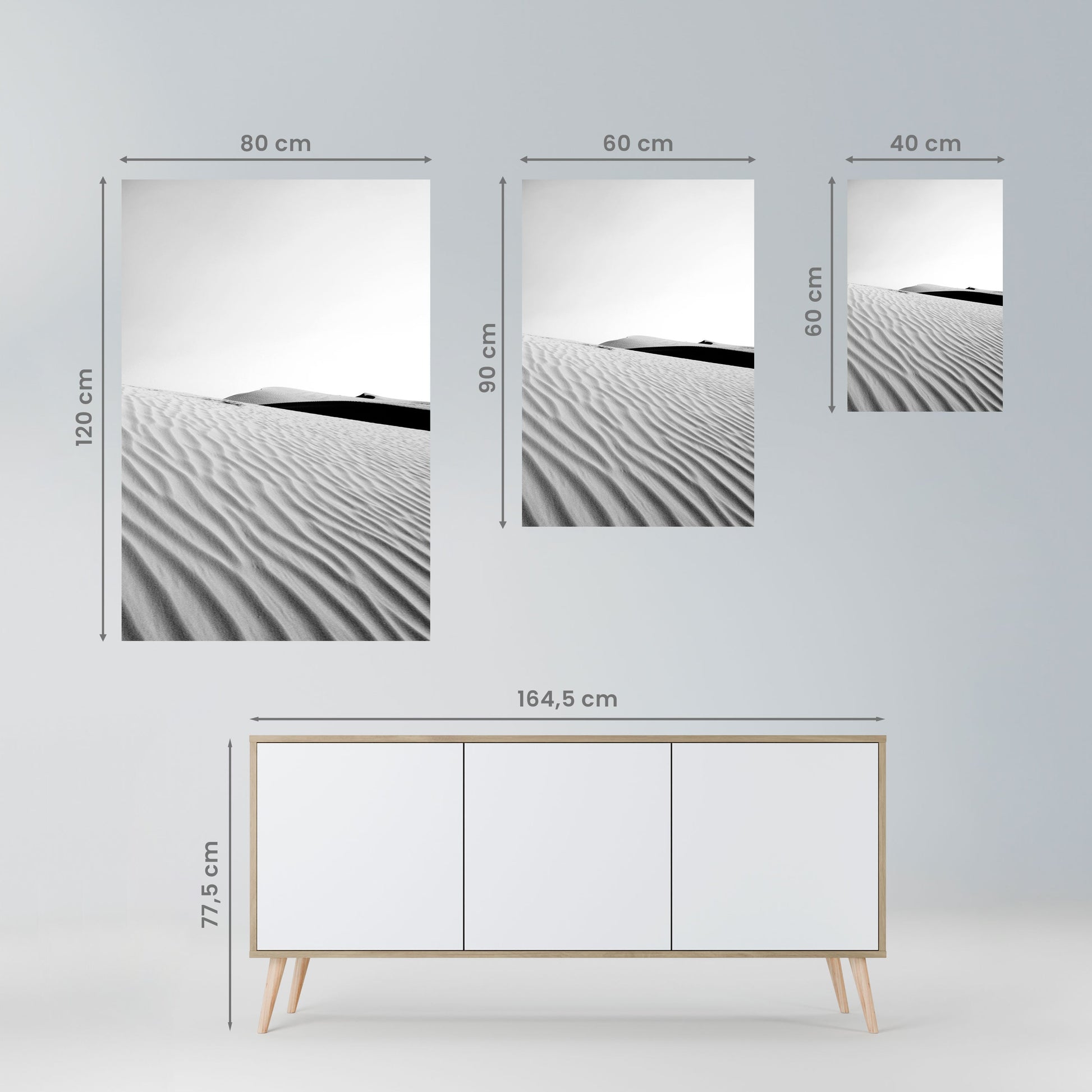 Affiche verticale autocollante SAND INFINITY