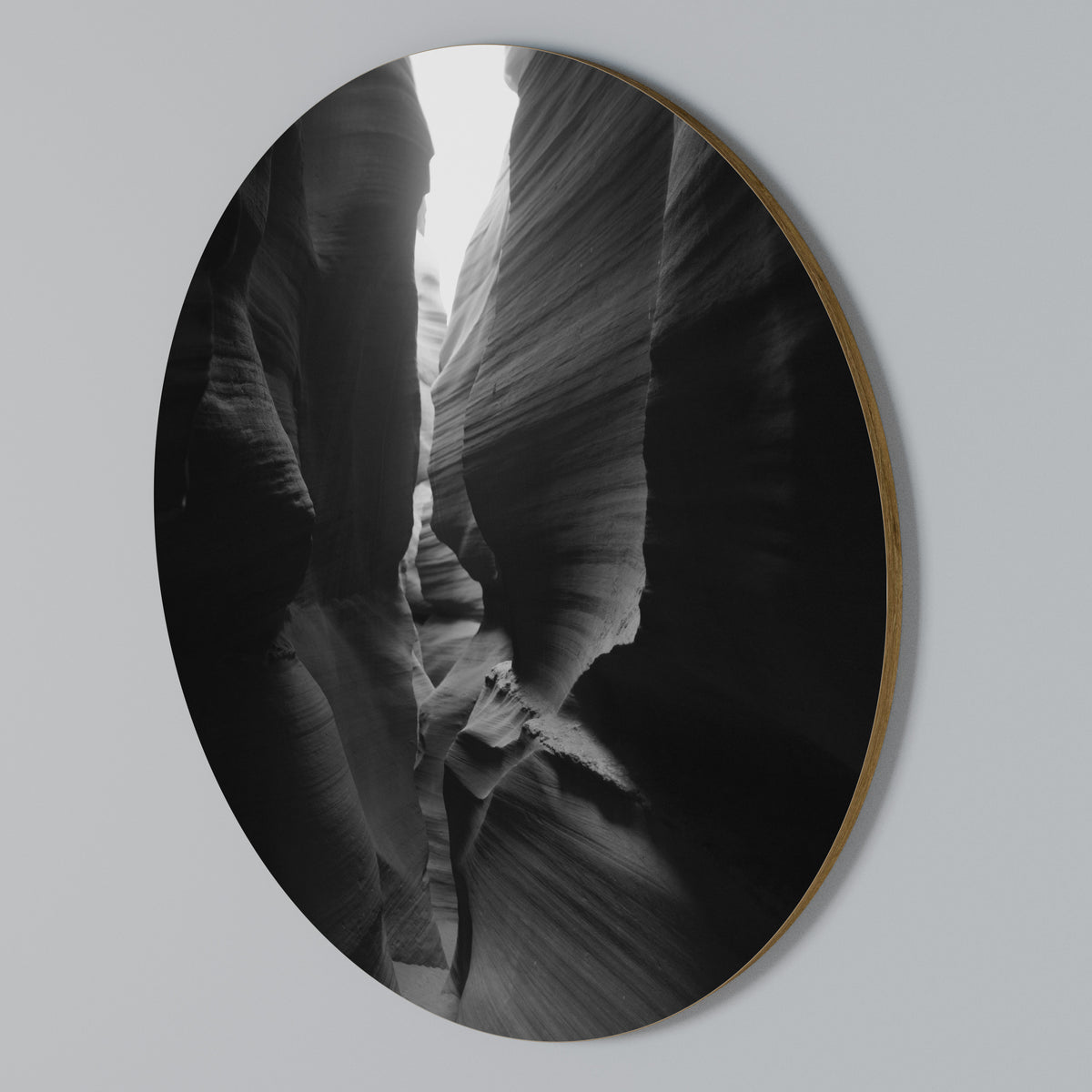 TIME'S WHISPERING CANYON Round Wall Art