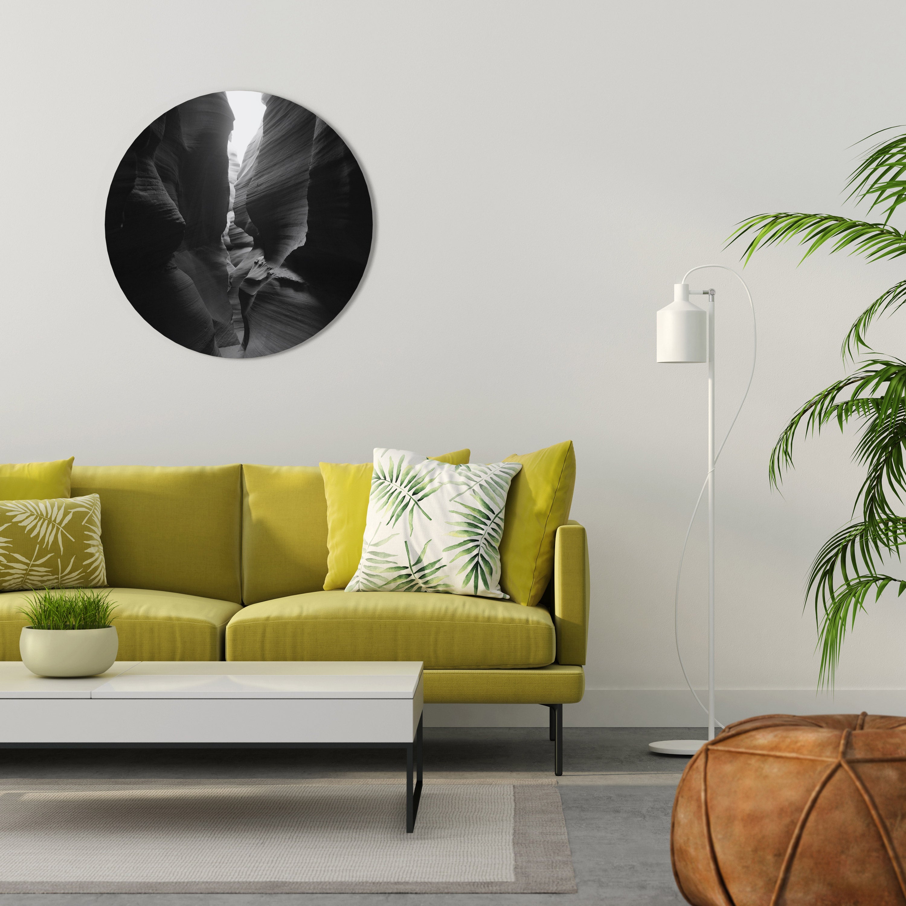 Décoration murale ronde TIME'S WHISPERING CANYON