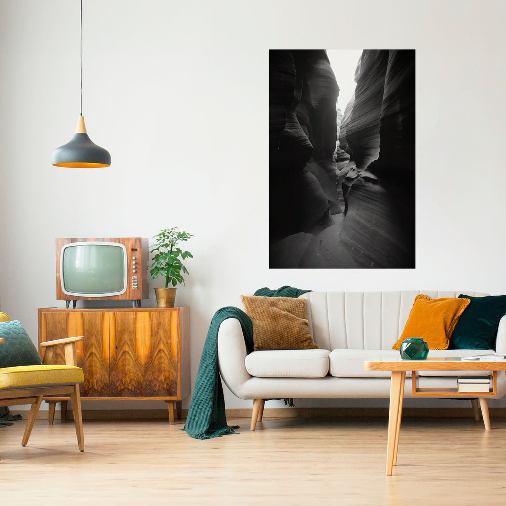 TIME'S WHISPERING CANYON Peel and Stick Vertical Poster