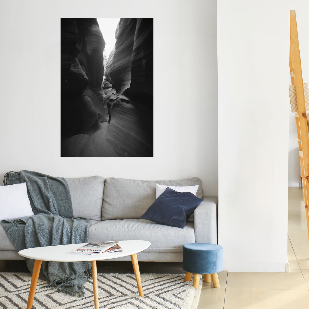 TIME'S WHISPERING CANYON Peel and Stick Vertical Poster