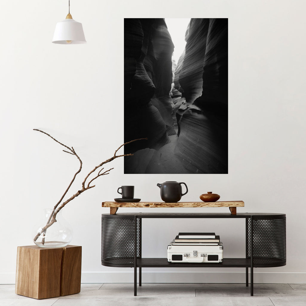 TIME'S WHISPERING CANYON Peel and Stick Vertical Poster