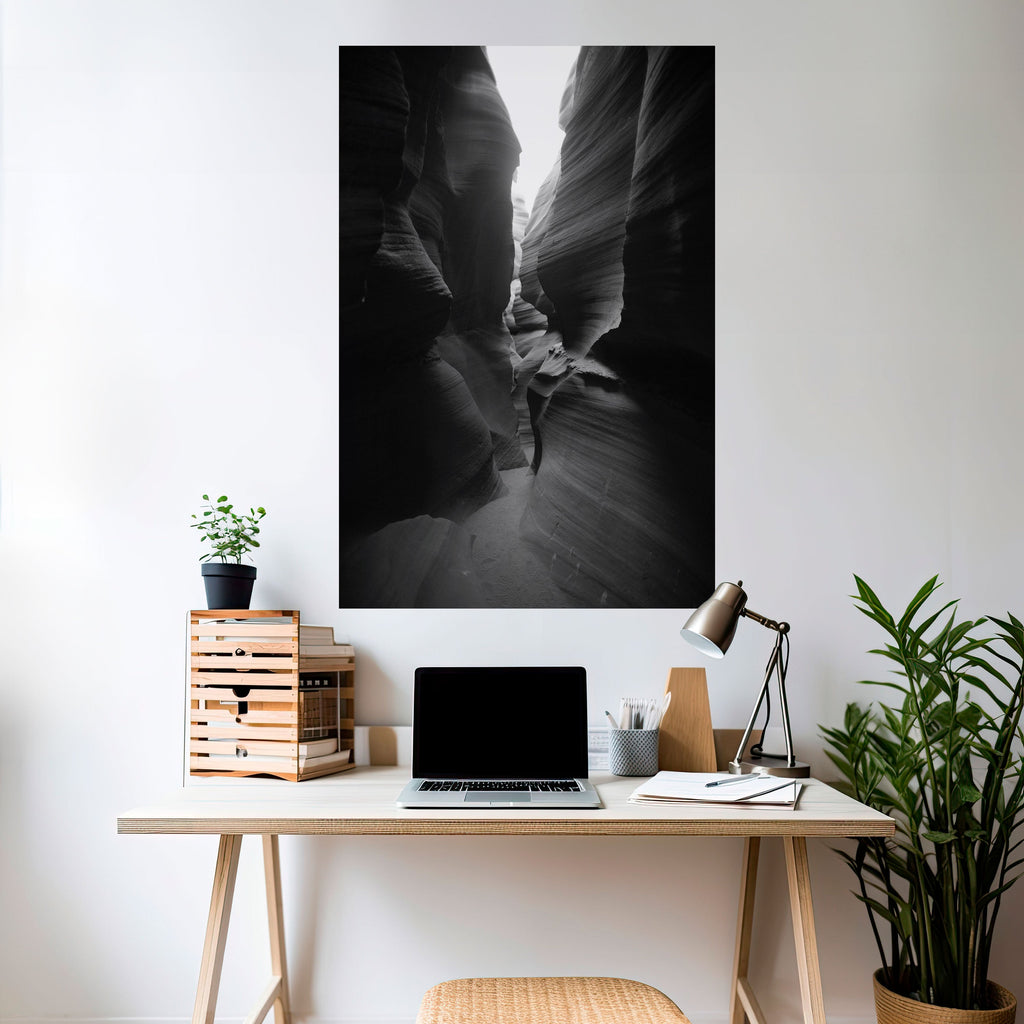 TIME'S WHISPERING CANYON Peel and Stick Vertical Poster