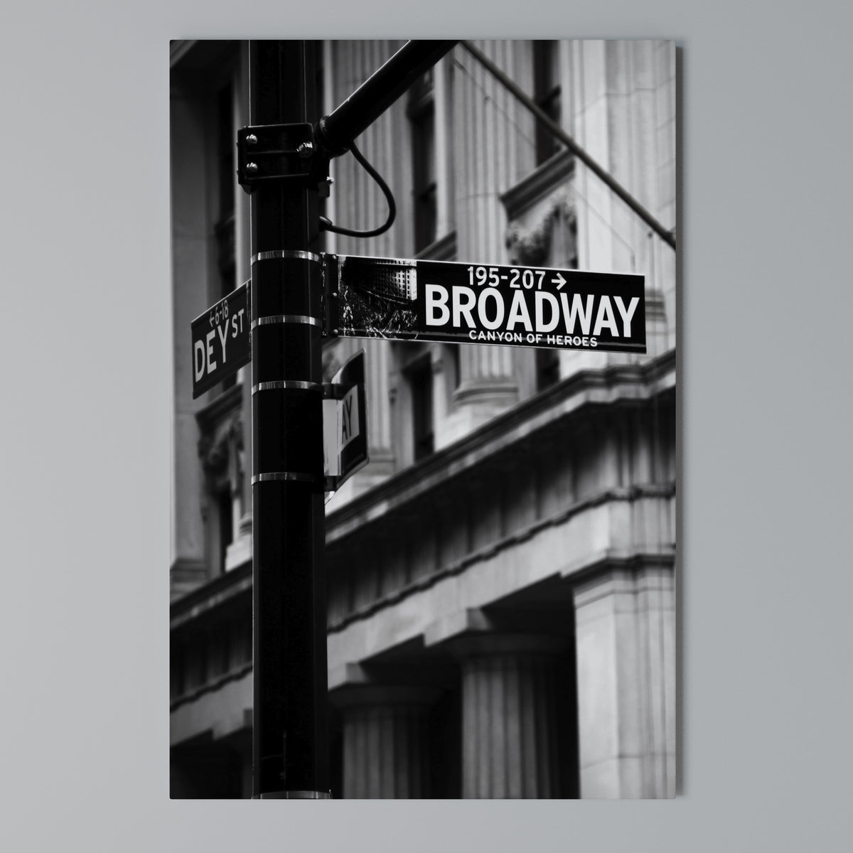 BROADWAY SIGN Vertical Canvas Print