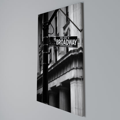 BROADWAY SIGN Vertical Canvas Print