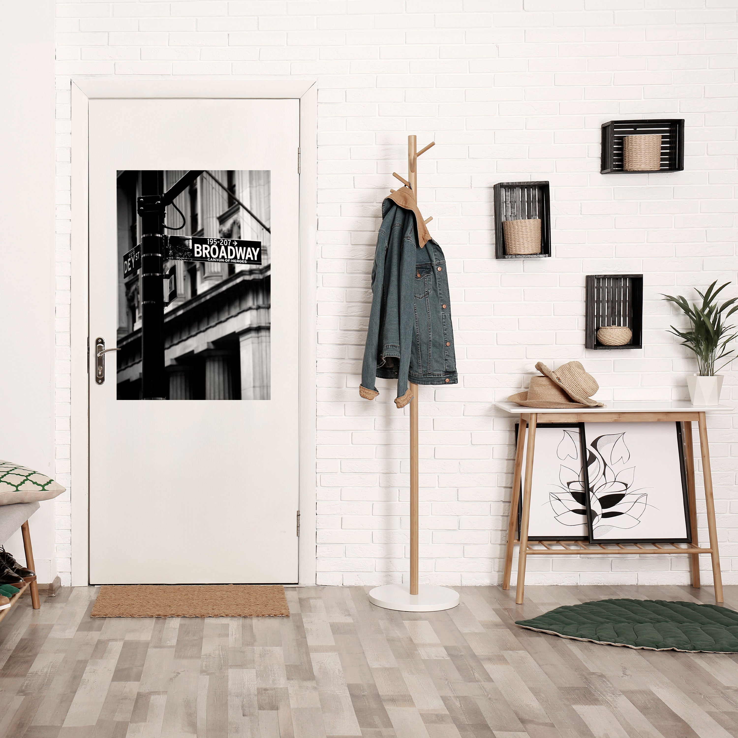 Affiche verticale autocollante « PANNEAU BROADWAY »