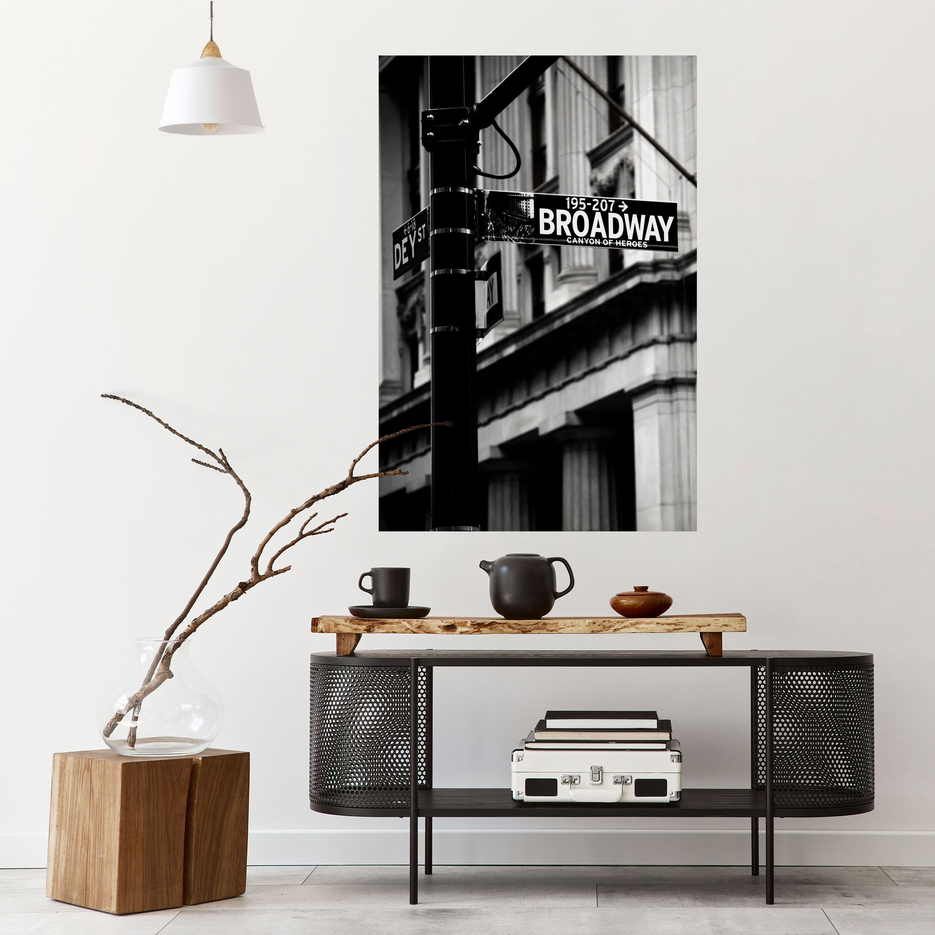 Affiche verticale autocollante « PANNEAU BROADWAY »