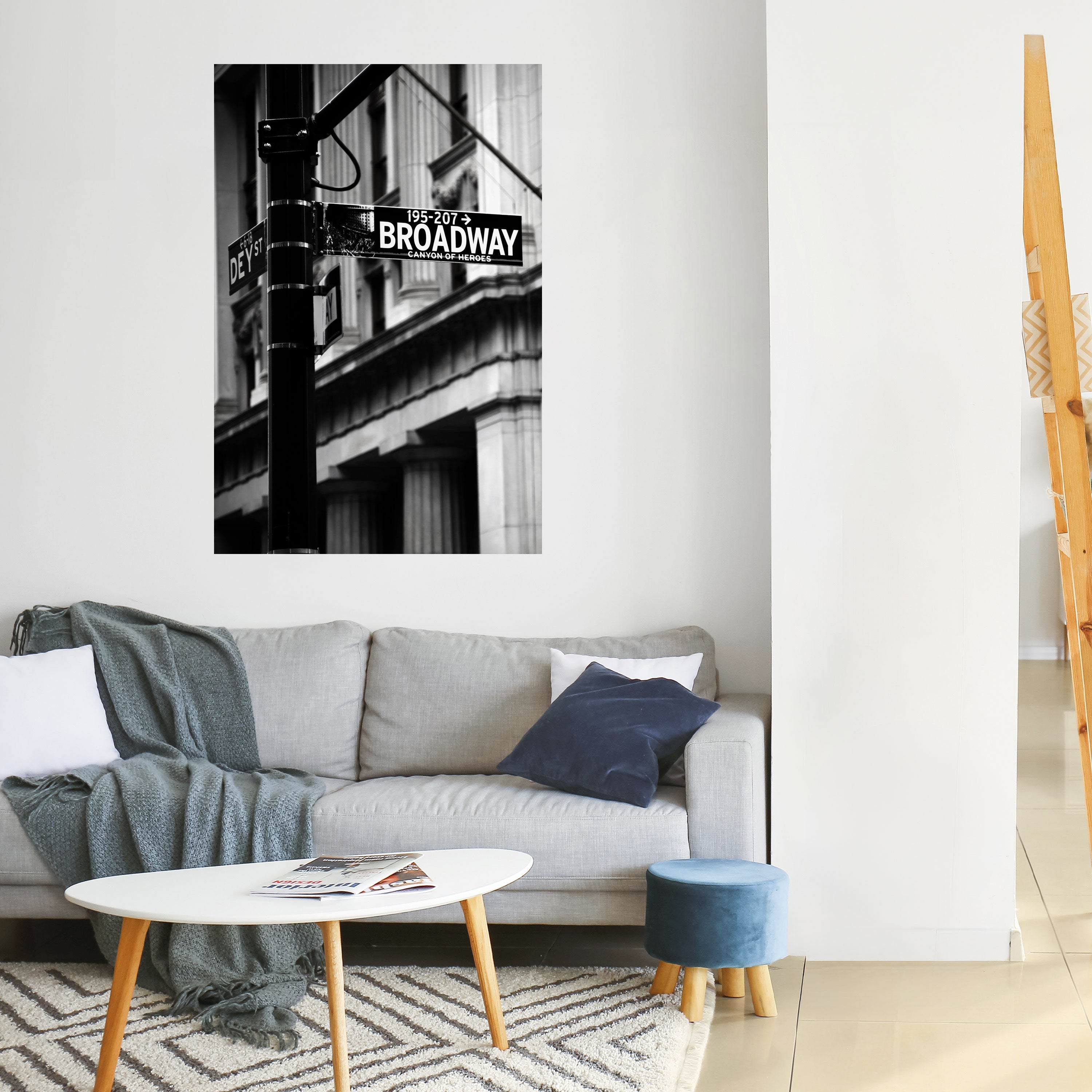 Affiche verticale autocollante « PANNEAU BROADWAY »