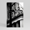 BROADWAY SIGN Peel and Stick Vertical Poster