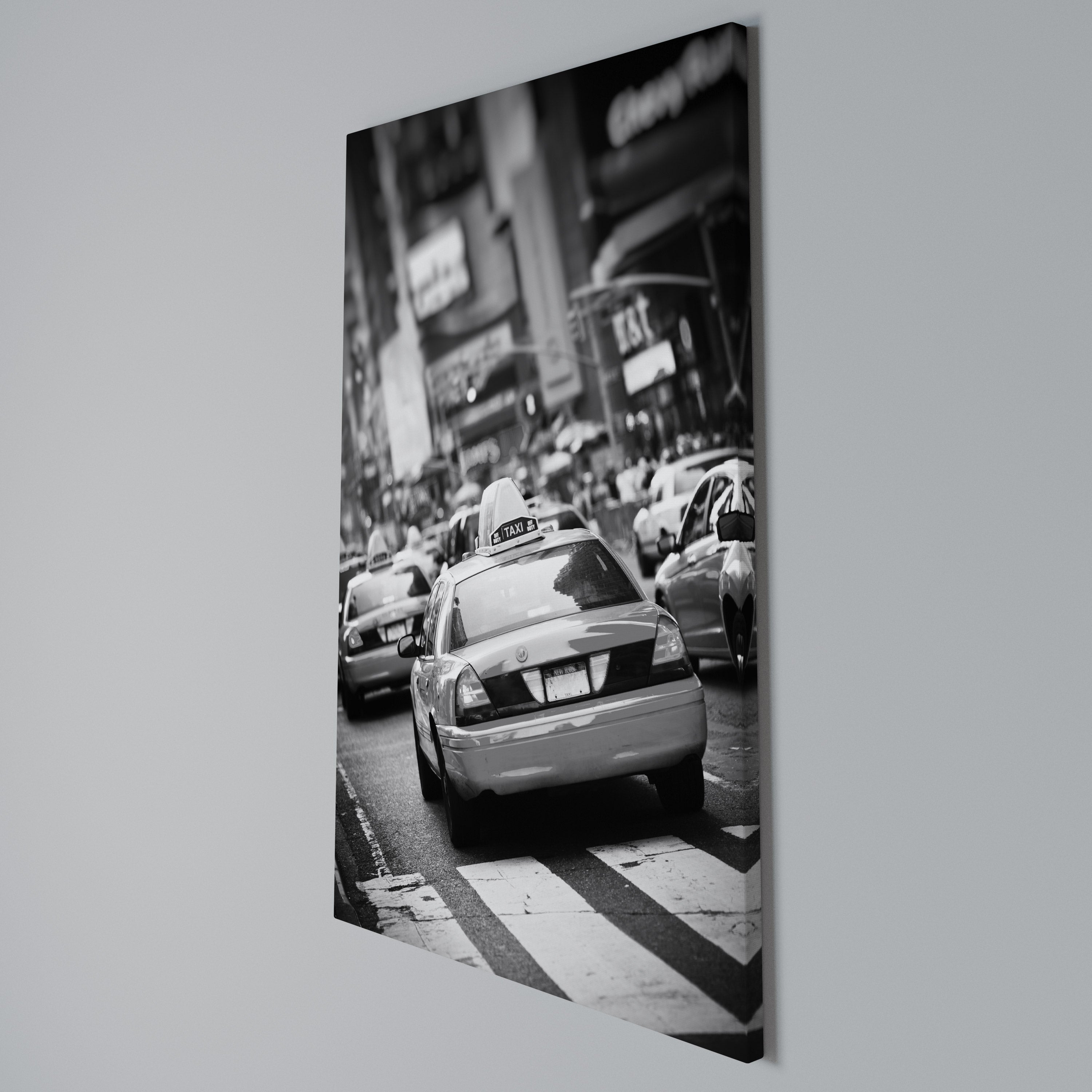 TIMELESS TAXI TALES Vertical Canvas Print