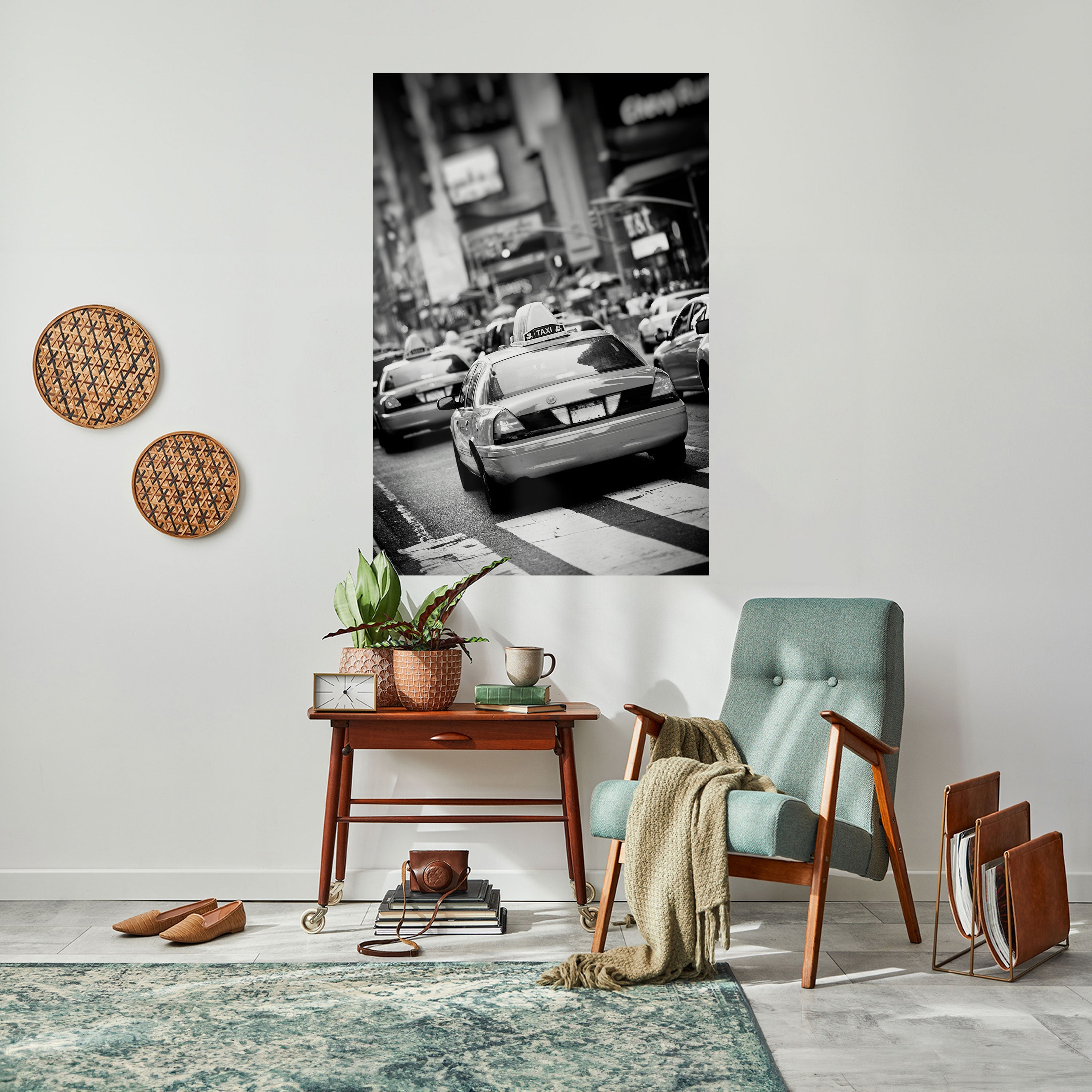 Affiche verticale autocollante « TIMELESS TAXI TALES »