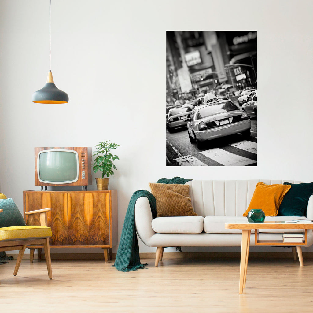 Affiche verticale autocollante « TIMELESS TAXI TALES »