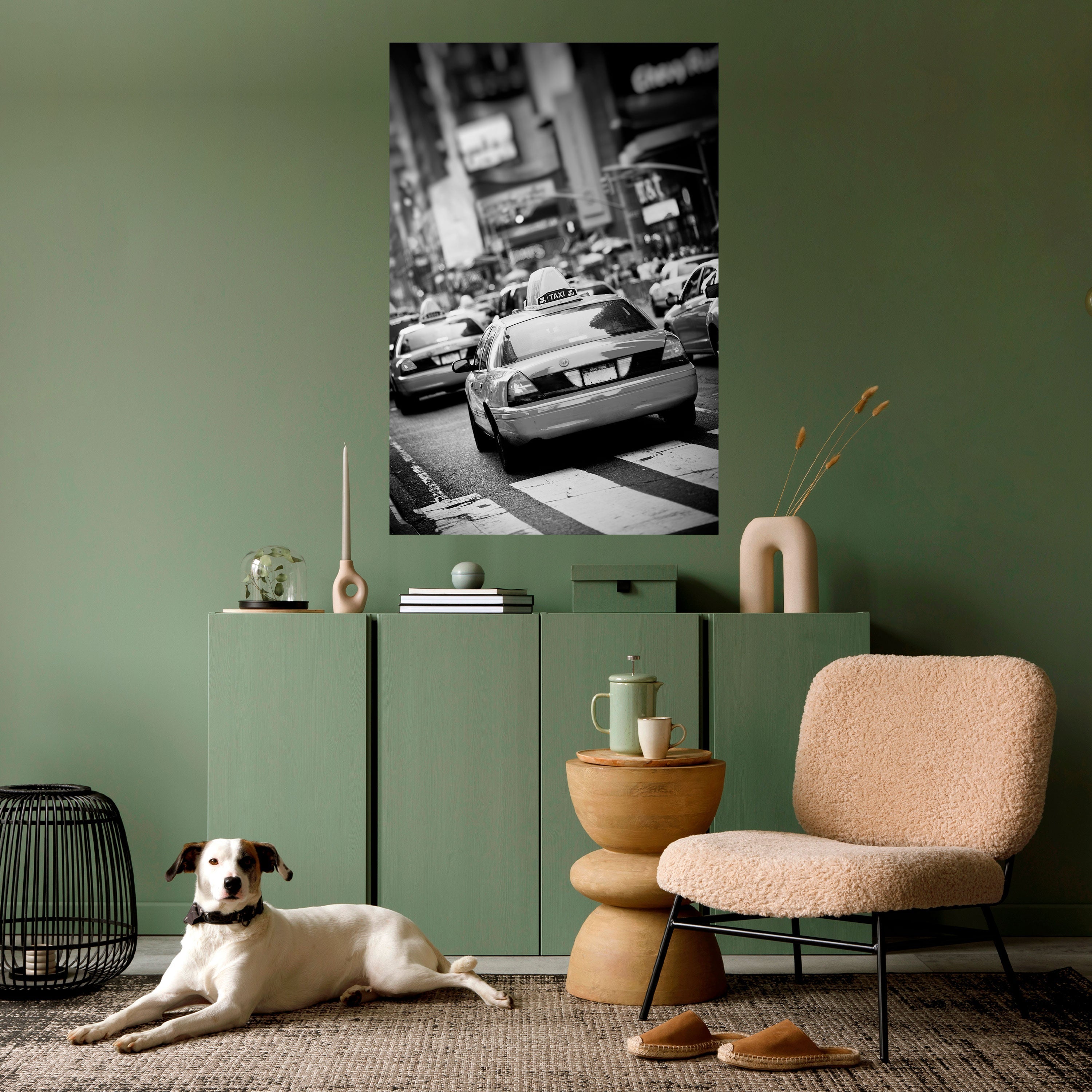 Affiche verticale autocollante « TIMELESS TAXI TALES »