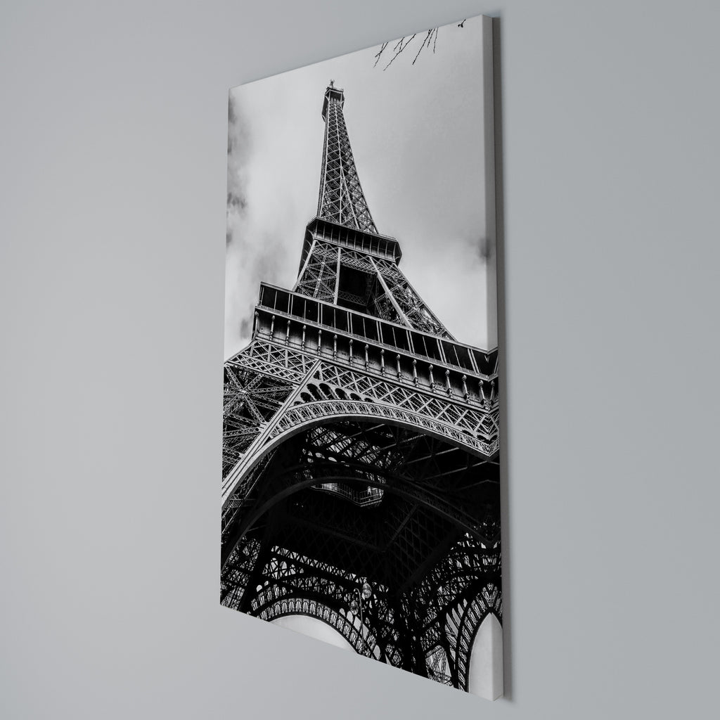 MONOCHROME PARISIAN ICON Vertical Canvas Print