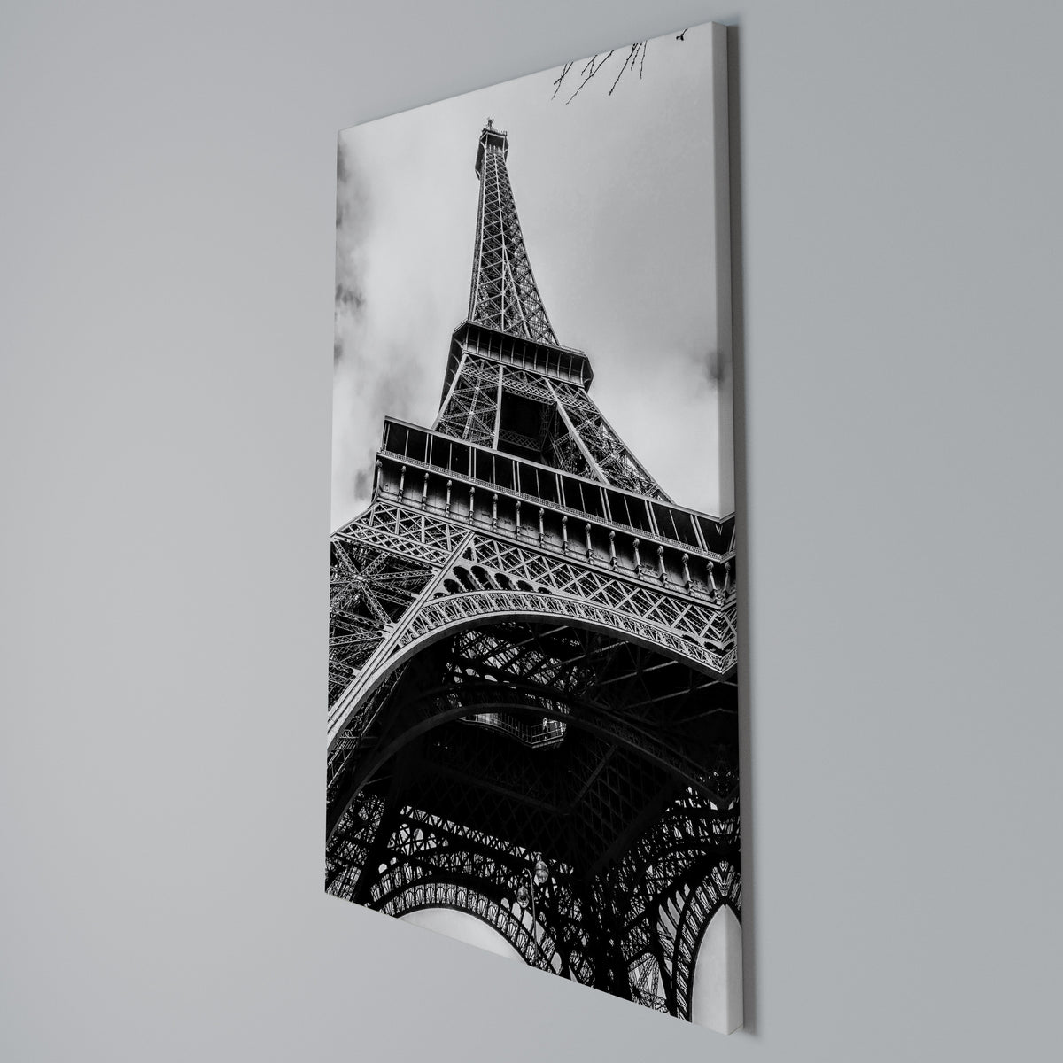 MONOCHROME PARISIAN ICON Vertical Canvas Print