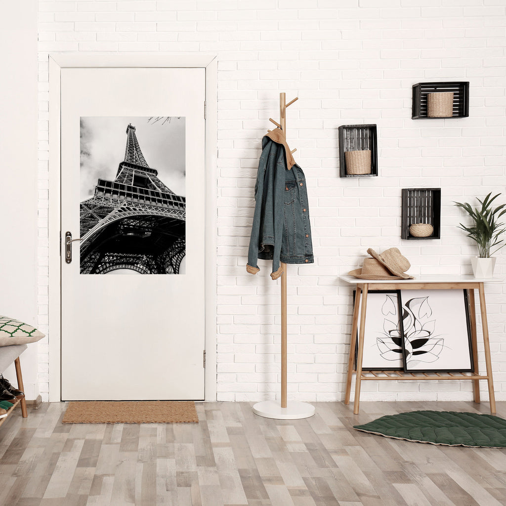 Affiche verticale autocollante MONOCHROME ICÔNE PARISIENNE